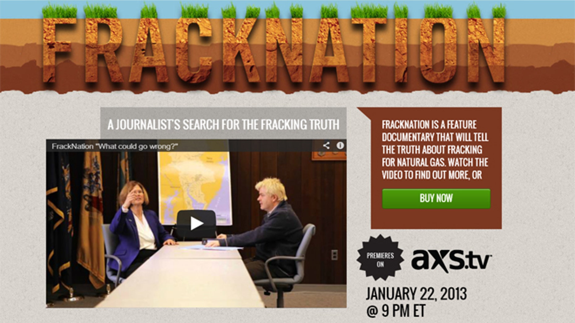 "FrackNation" premieres on Jan. 22, 2012.