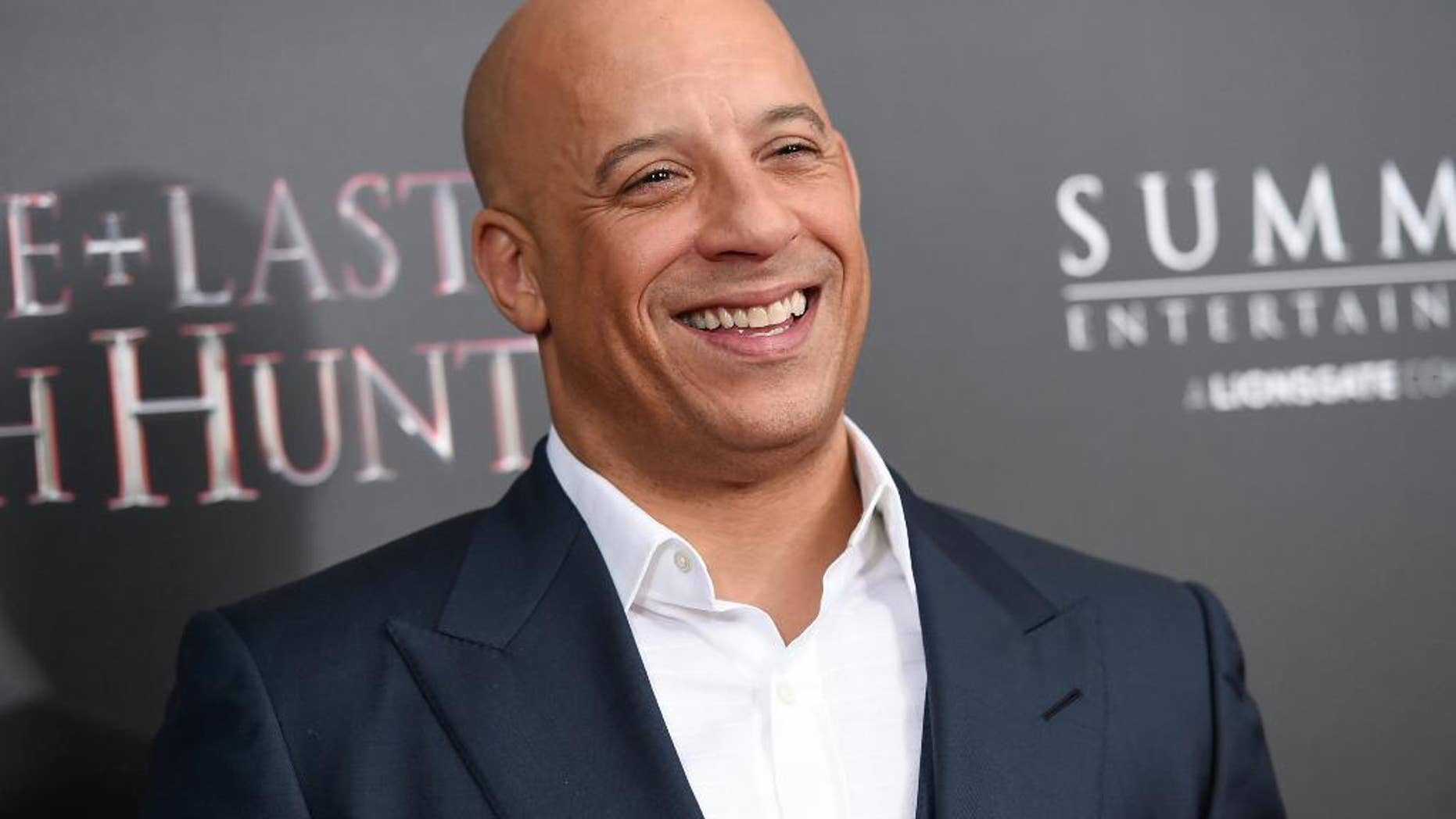 Vin Diesel at a premiere in New York.