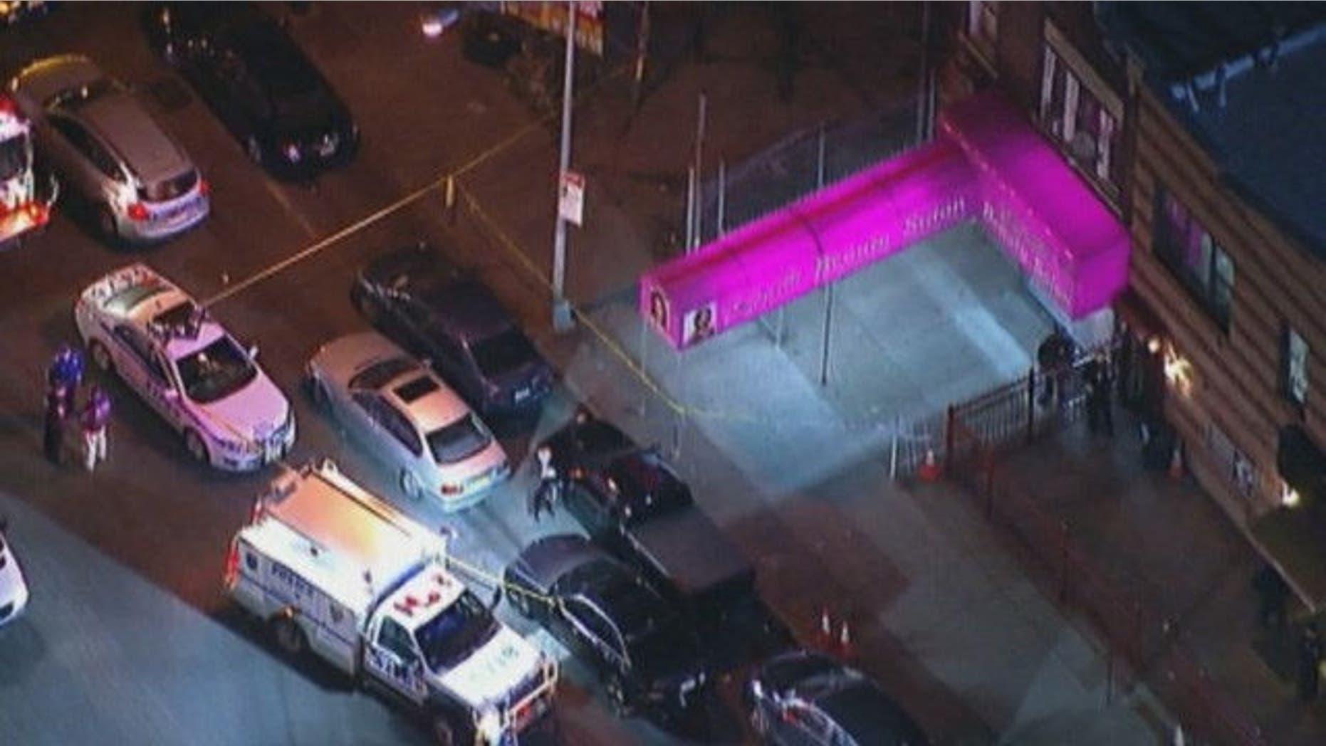 April 27, 2015: Emergency personnel respond to a shooting outside a Brooklyn, N.Y. church that killed at least 2 people and injured 4 others. (MyFoxNY.com)