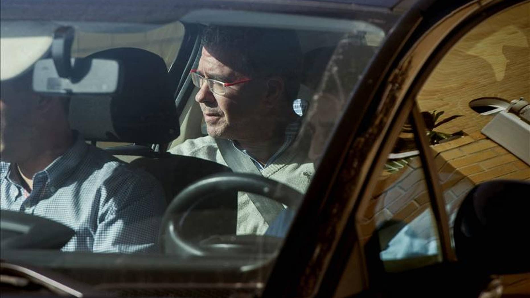 Former Mayor of Valdemoro and former regional vice president of Madrid, Francisco Granados, after his arrest on Oct. 27 2014.