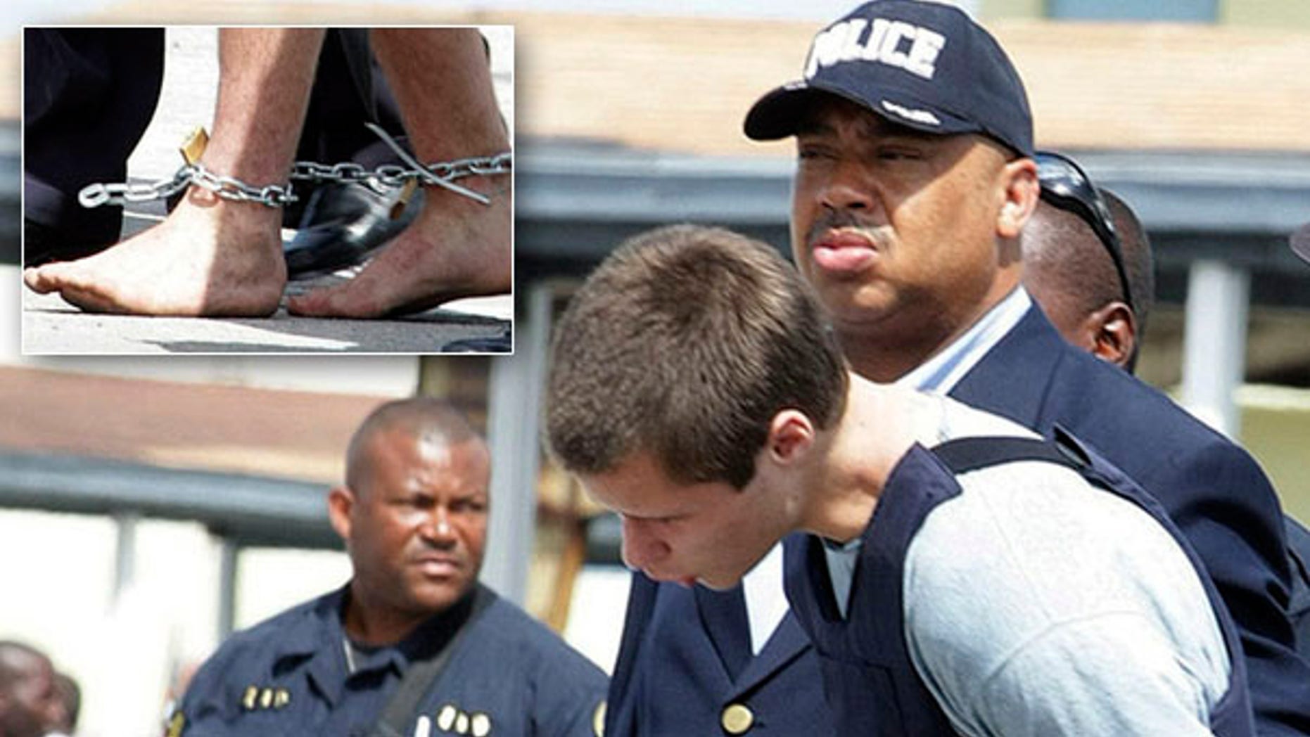 July 11, 2010: Colton Harris-Moore, the teen fugitive dubbed the "Barefoot Bandit," is escorted by police in handcuffs, shackles -- and his bare feet -- to a facility in the Bahamas.