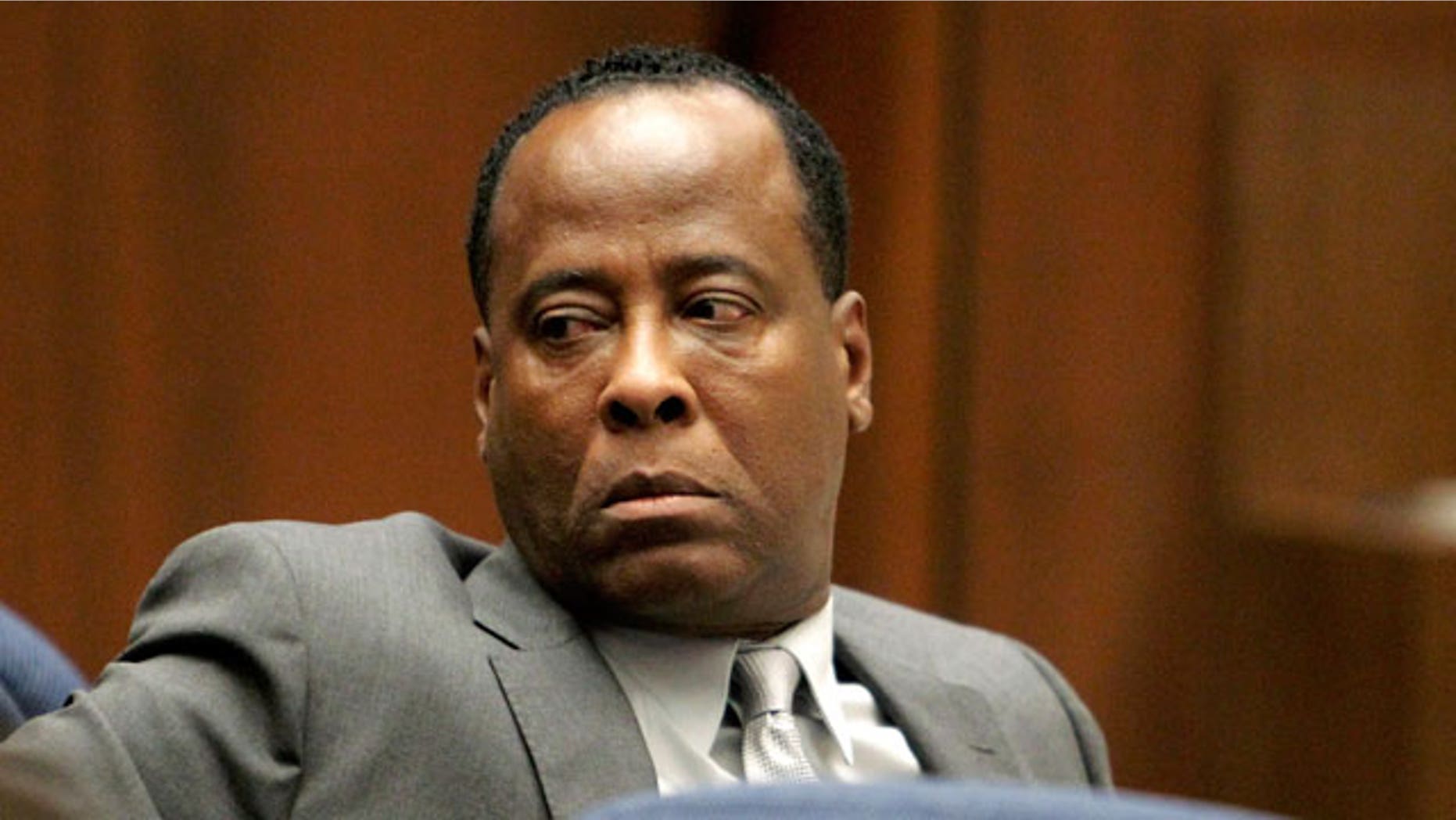 Oct. 20, 2011: Dr. Conrad Murray looks on during his involuntary manslaughter trial in Los Angeles.
