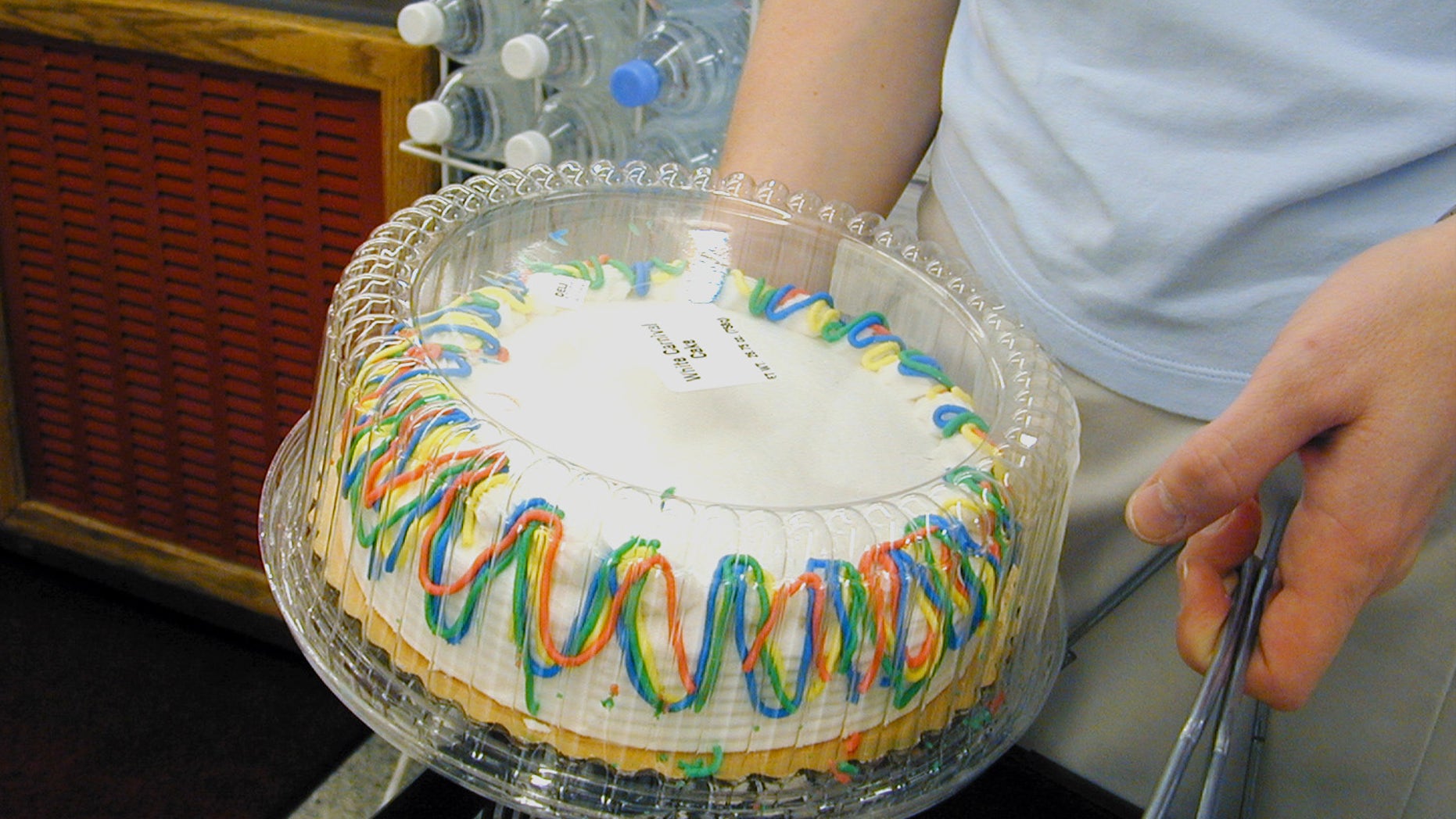 One baby's birthday celebration, without organic food.