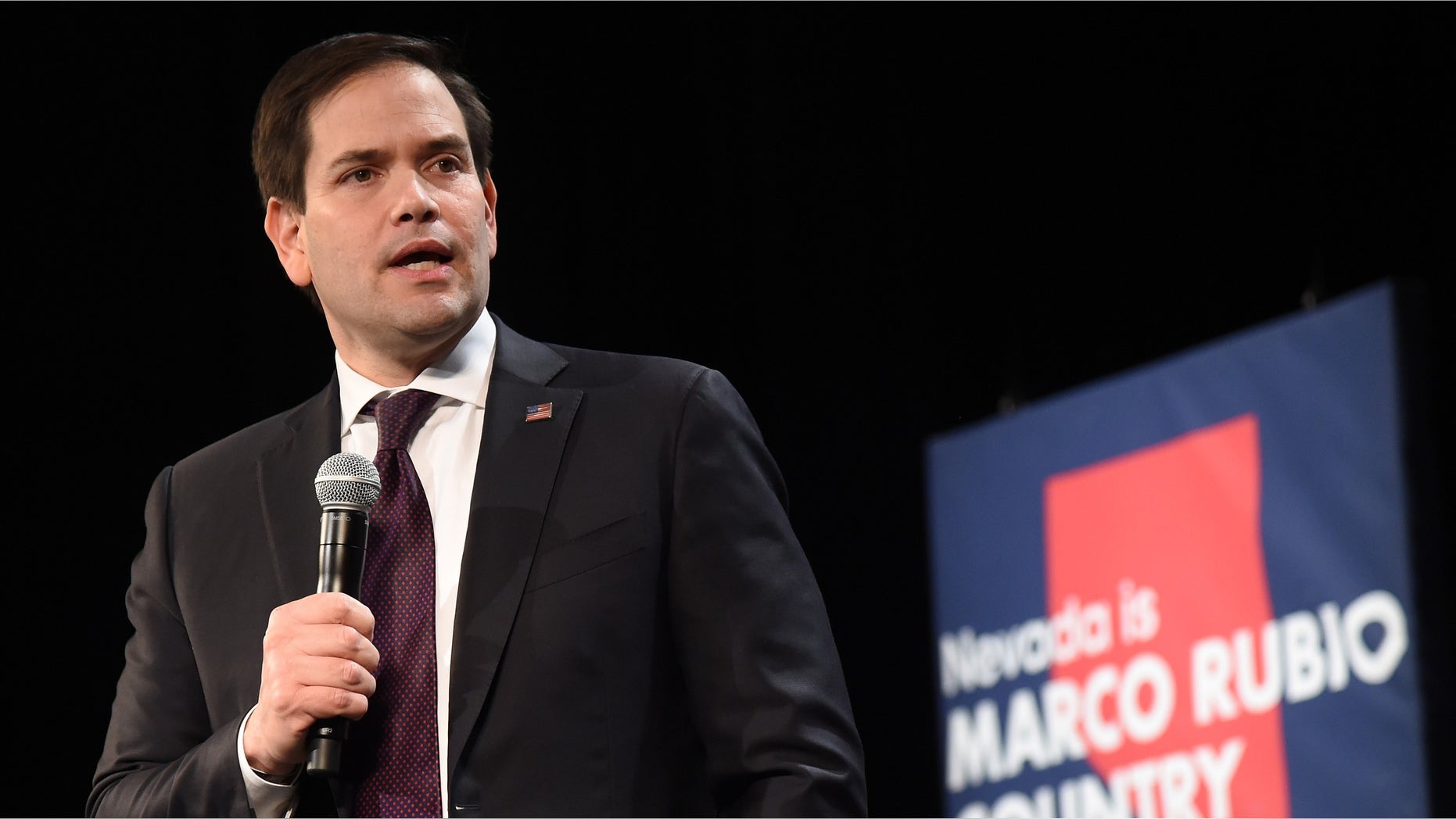 Sen. Marco Rubio at a rally on February 21, 2016 in North Las Vegas, Nevada.