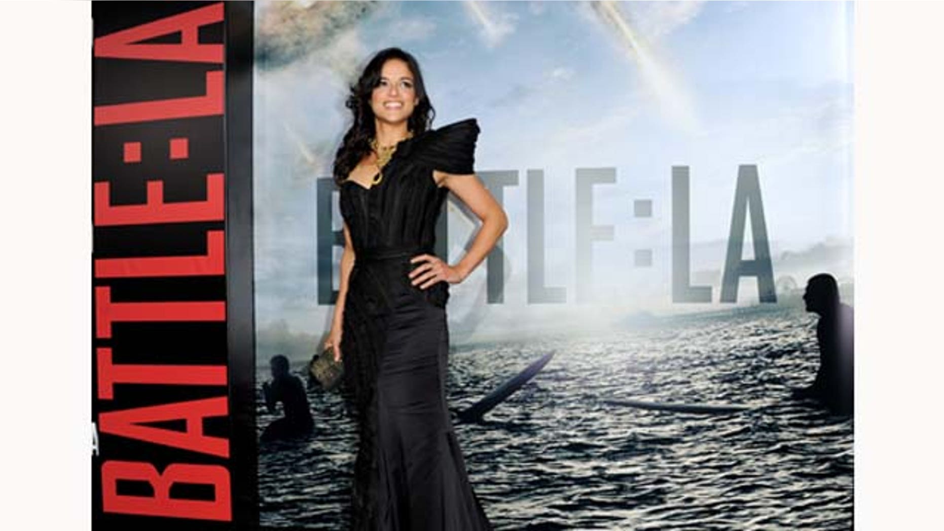 at the premiere of Columbia Pictures' "Battle: Los Angeles" at the Village Theater on March 8, 2011 in Los Angeles, California.