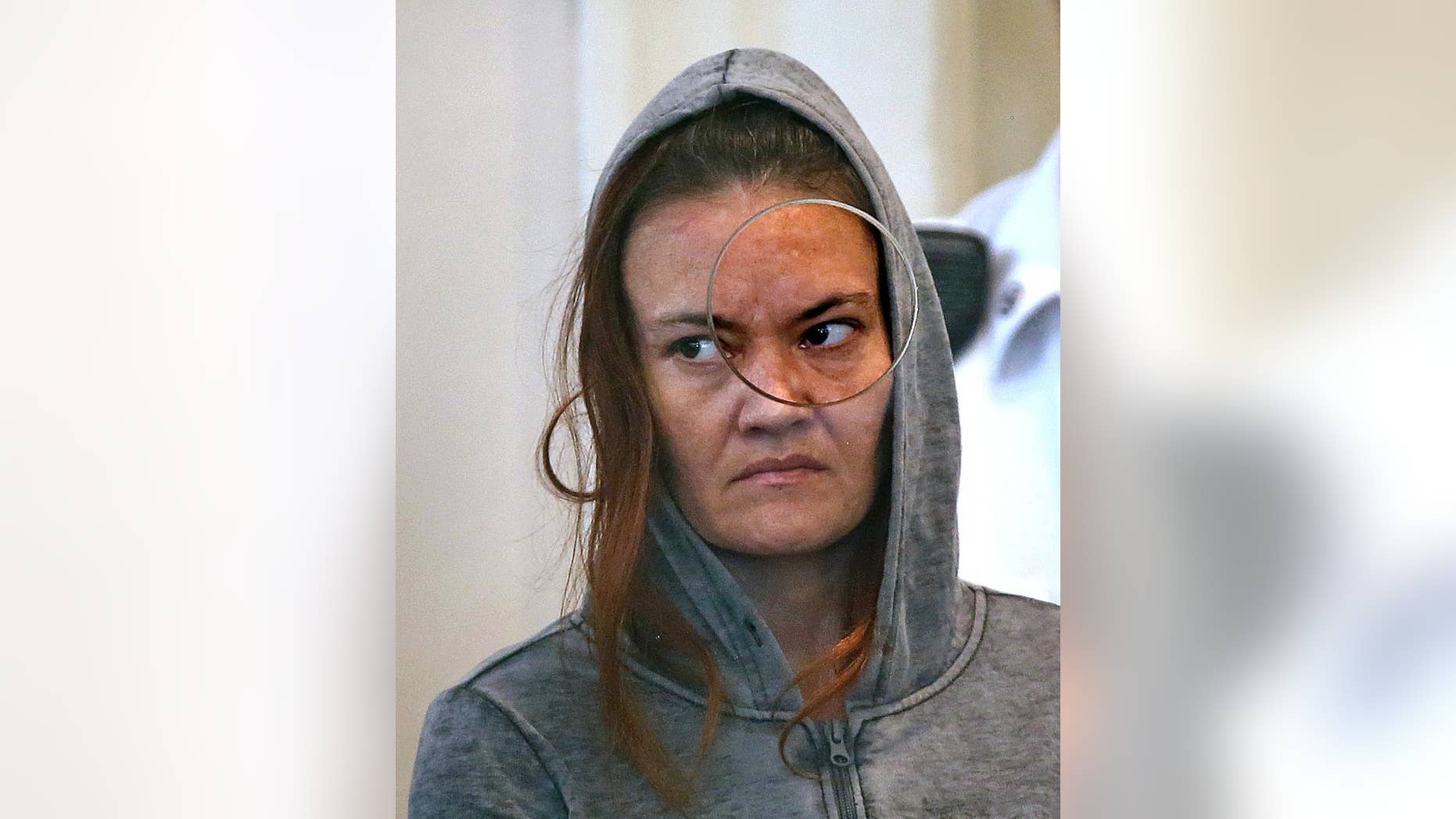 Rachelle Bond is arraigned in Dorchester District Court in Boston in 2015.