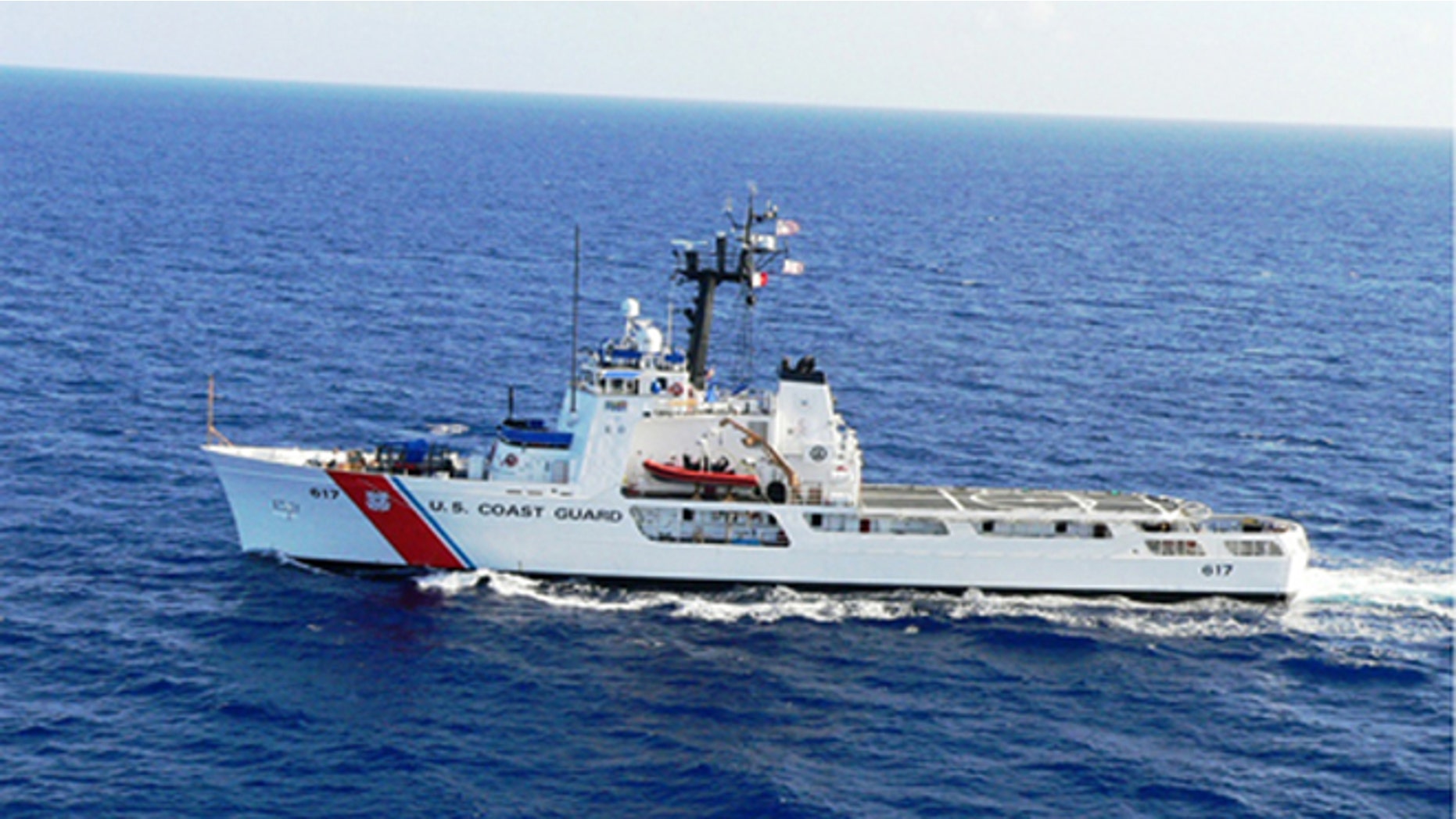This undated handout photo provided by the US Coast Guard shows US Coast Guard Cutter Vigilant. Thirty-eight Cuban migrants caught trying to sail to the U.S. are stranded aboard a U.S. Coast Guard vessel, waiting for permission from the Cuban government to return home, The Associated Press has learned. The migrants were among about 96 Cubans who were intercepted at sea and taken aboard the Coast Guard Cutter Vigilant. The Cuban government allowed the return of the other 58 people. (Coast Guard via AP)