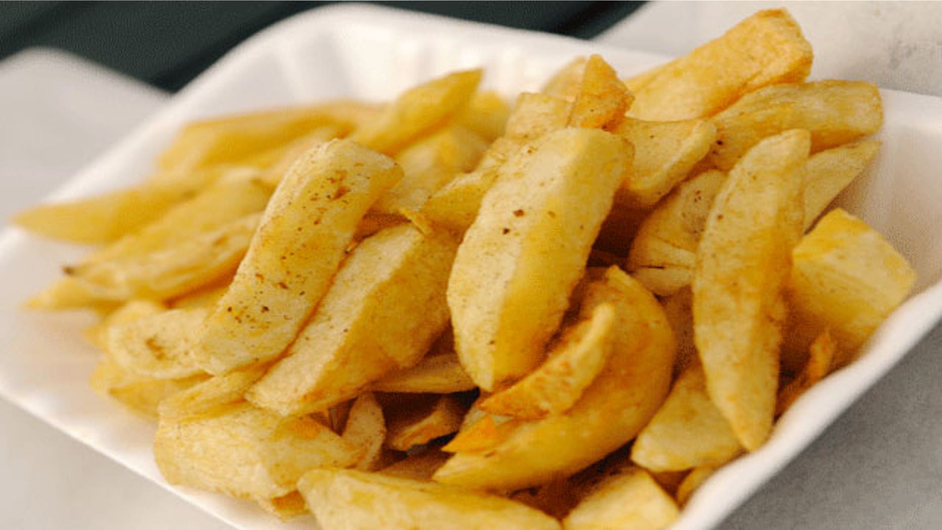 If you want to shed a few pounds, try swapping out french fries for a baked potato. A baked potato topped with salsa or some fat-free sour cream and fresh chives is virtually fat-free!