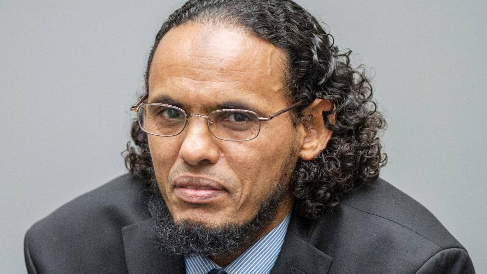 Ahmad Al Faqi Al Mahdi at the International Criminal Court in The Hague.