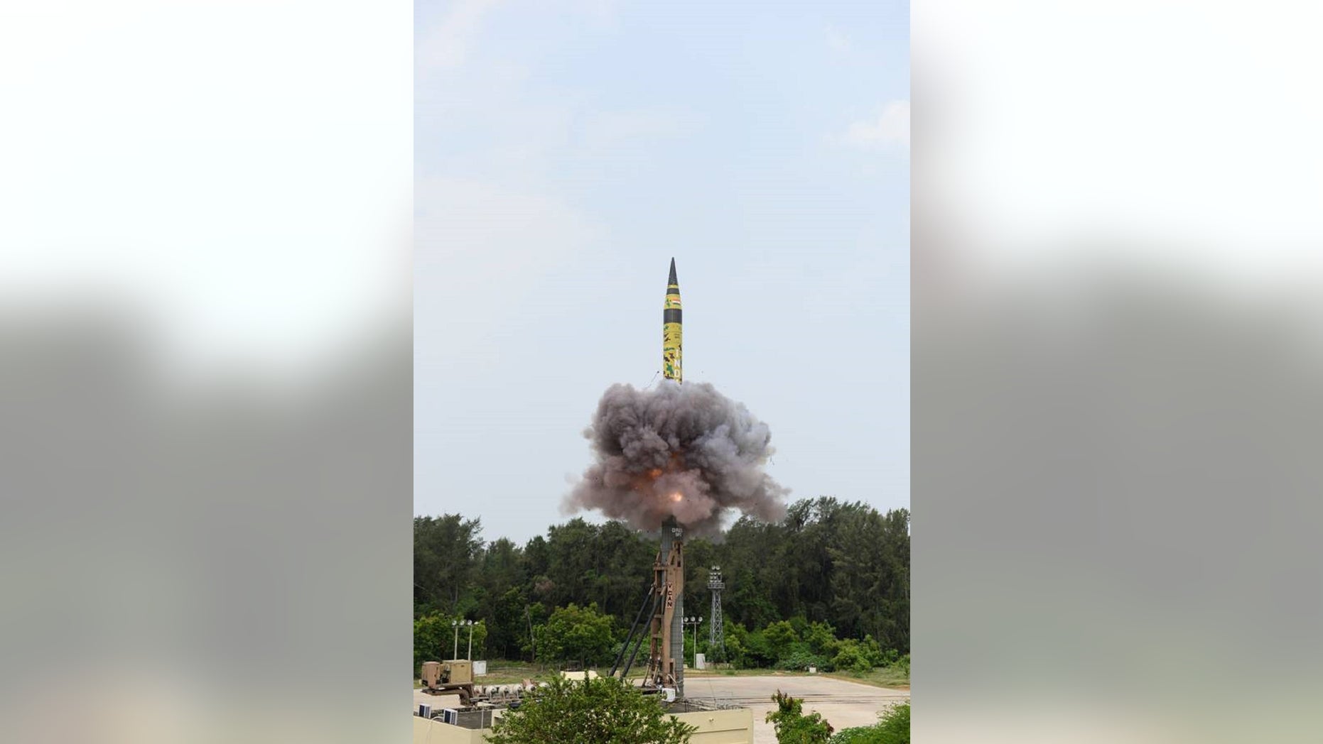 India “successfully flight tested” its Agni-5 missile on Sunday morning, according to the defense minister's office.