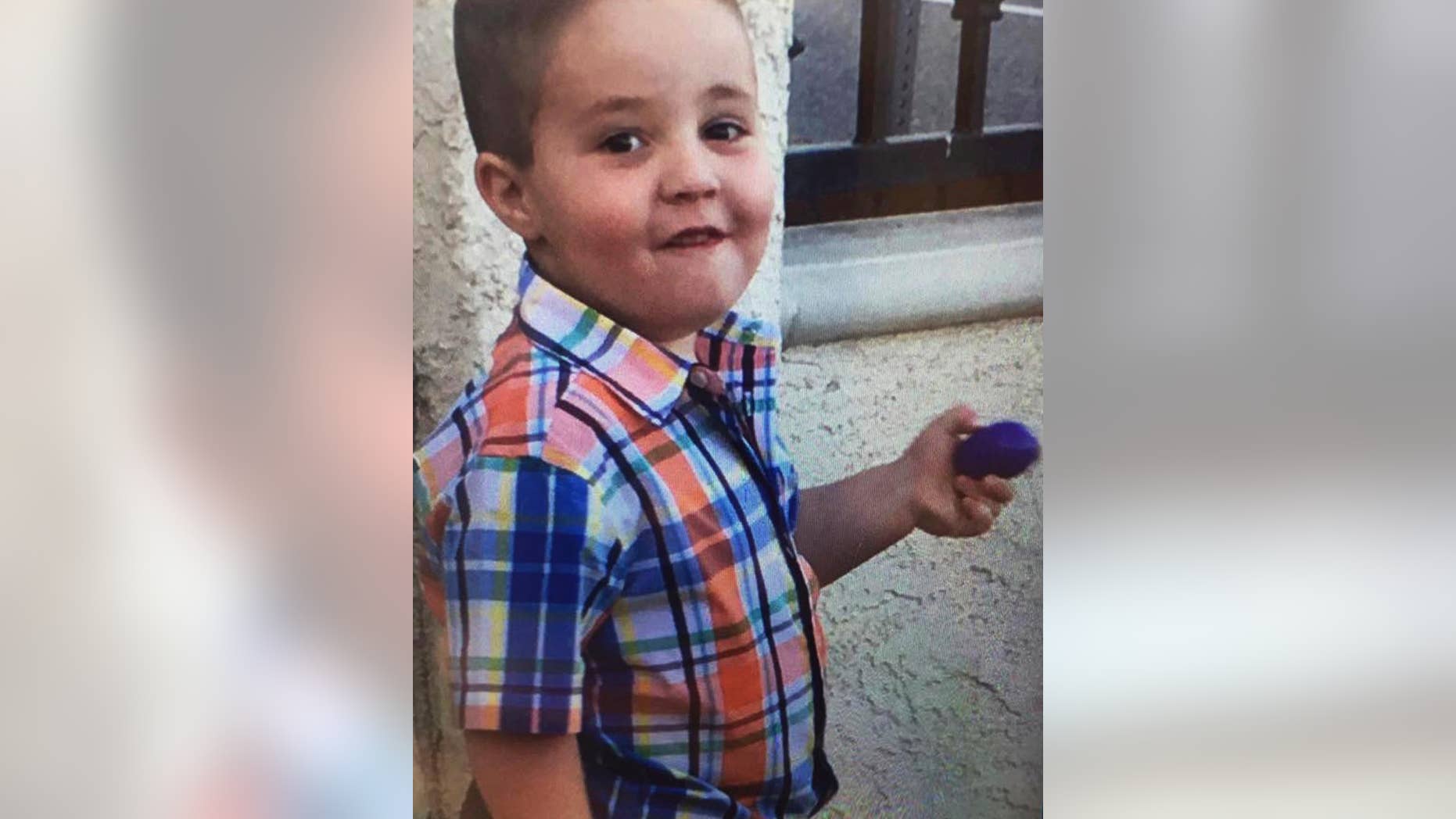 This undated photo posted on the South Pasadena, Calif., Police Department's Facebook page shows Aramazd Andressian, Jr., as they seek the public's help in locating him. Authorities throughout Los Angeles County are searching for the 5-year-old, reported missing after paramedics found his father passed out in a park. Police in South Pasadena say the boy's mother reported Saturday, April 22, 2017, that her estranged husband had failed to drop the boy off at a pre-arranged meeting place. (South Pasadena Police Department via AP)