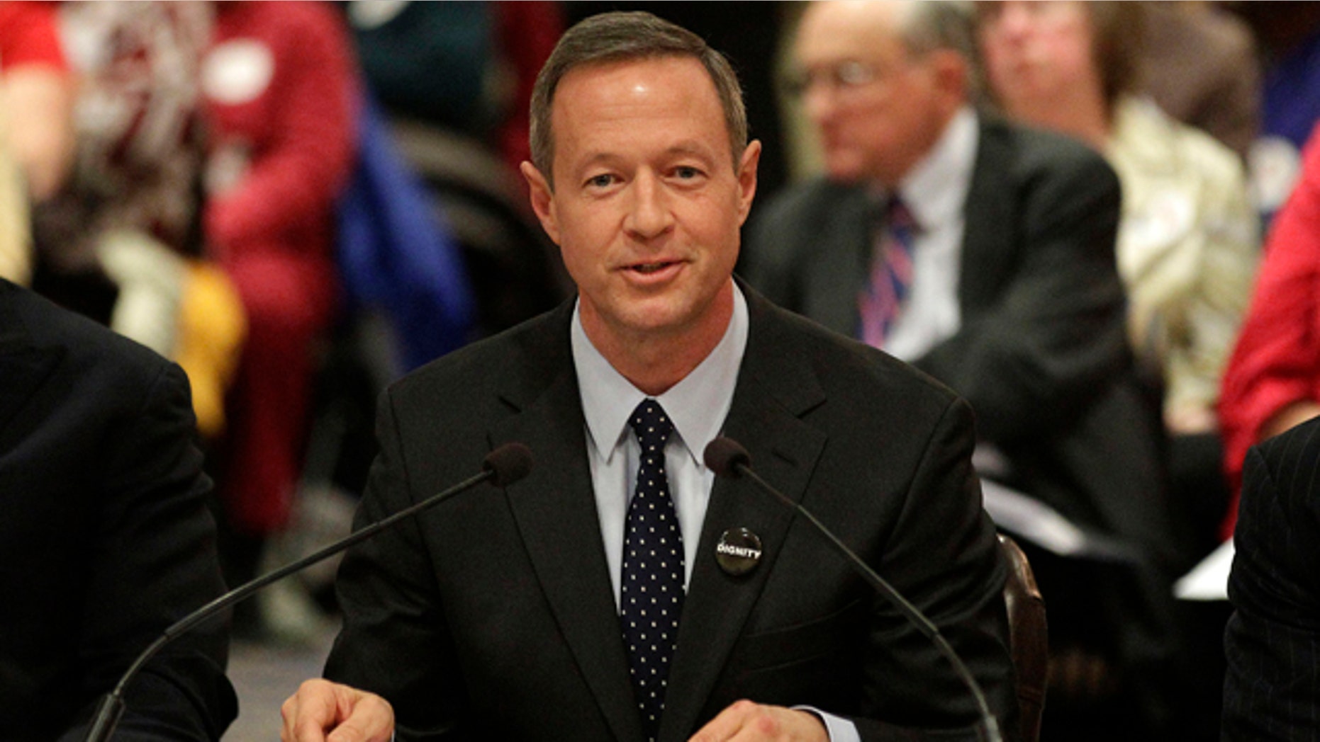 Feb. 10, 2012: Maryland Gov. Martin O'Malley testifies in support of a same-sex marriage bill during a committee hearing in Annapolis, Md.