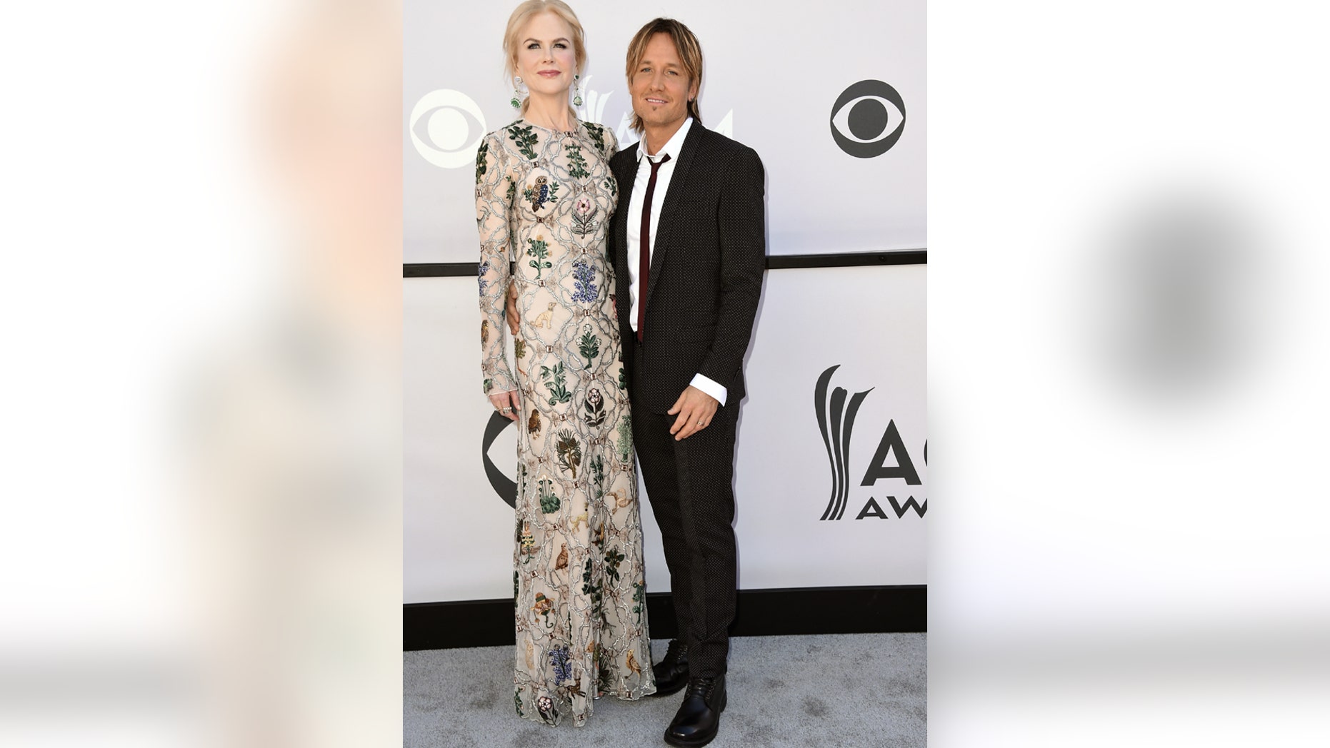 Nicole Kidman, left, and Keith Urban arrive at the 52nd annual Academy of Country Music Awards at the T-Mobile Arena on Sunday, April 2, 2017, in Las Vegas.