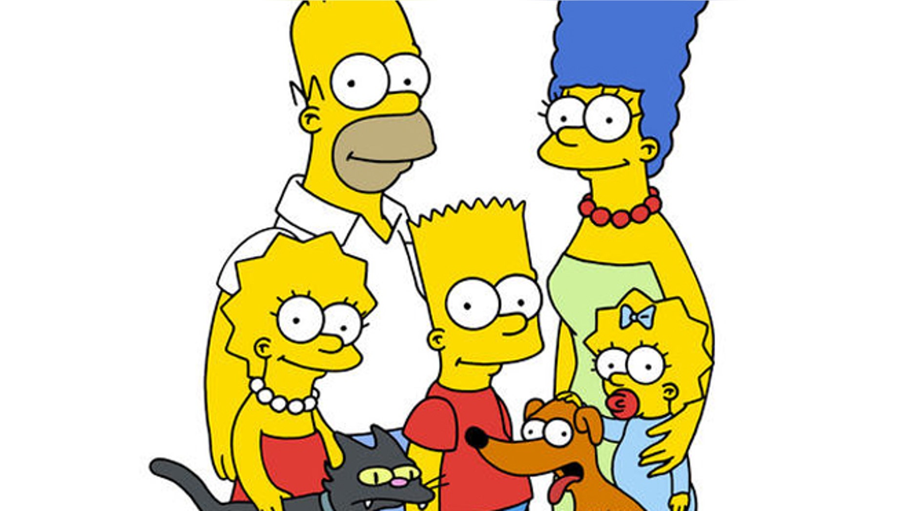 "The Simpsons" cartoon characters are shown.