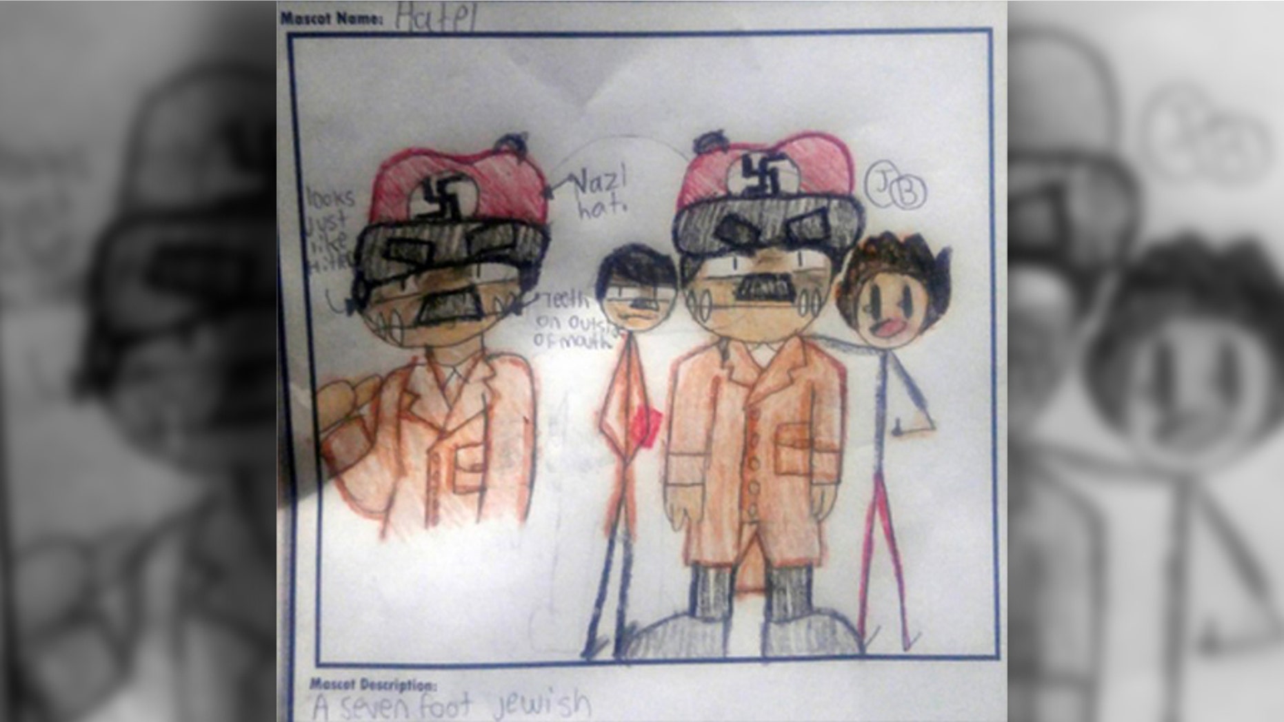 Students at a Georgia middle school were assigned the task of creating a mascot for the Nazi party.
