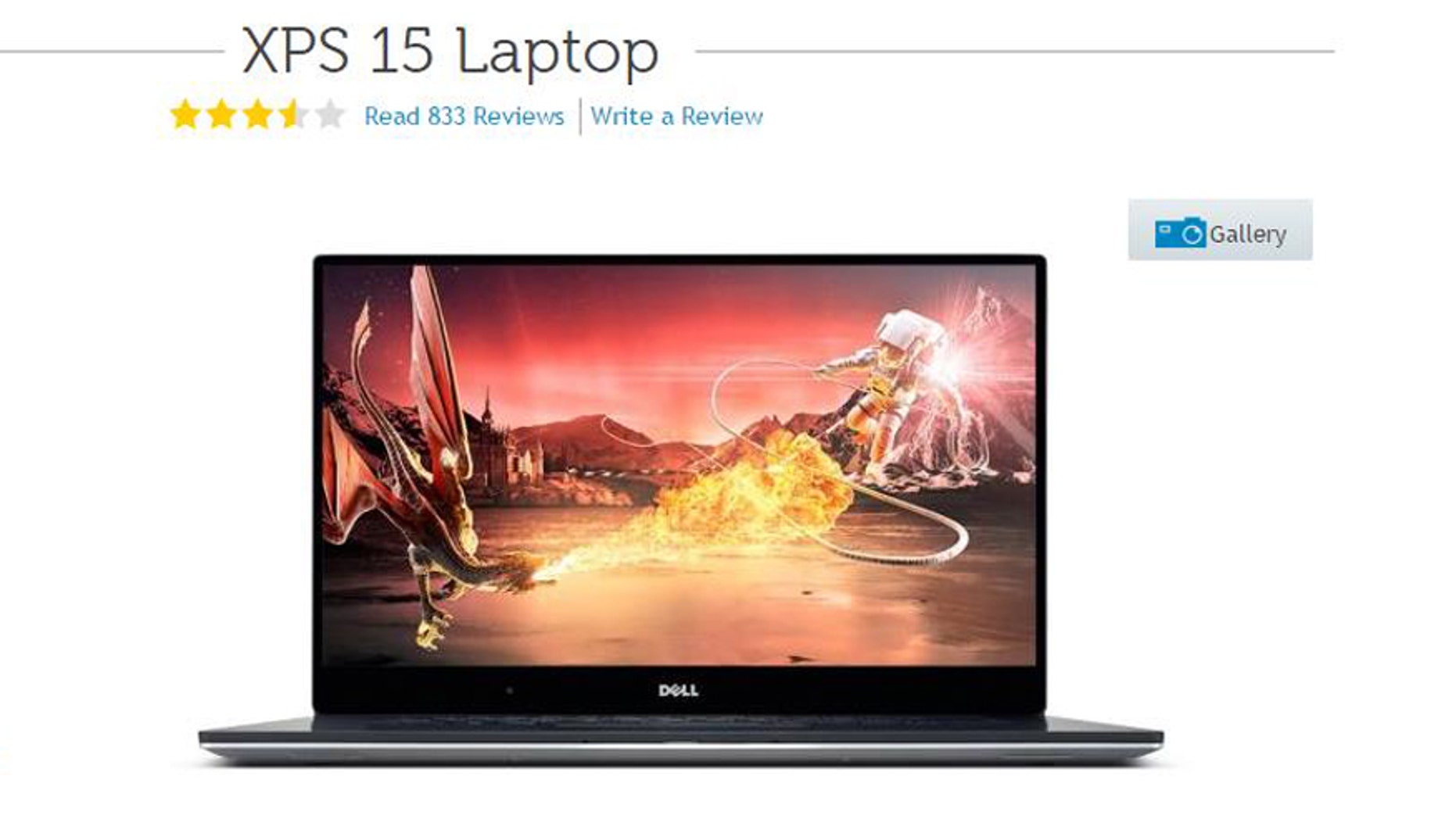 Screenshot from www.dell.com