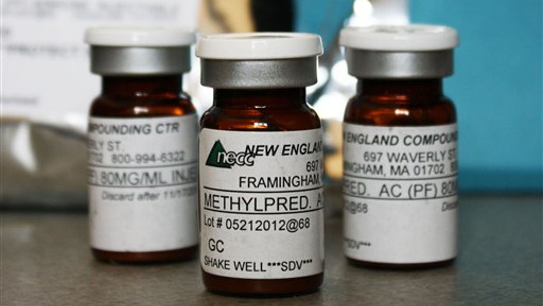 Vials of the injectable steroid implicated in the deadly meningitis outbreak that has spread to 11 states so far.