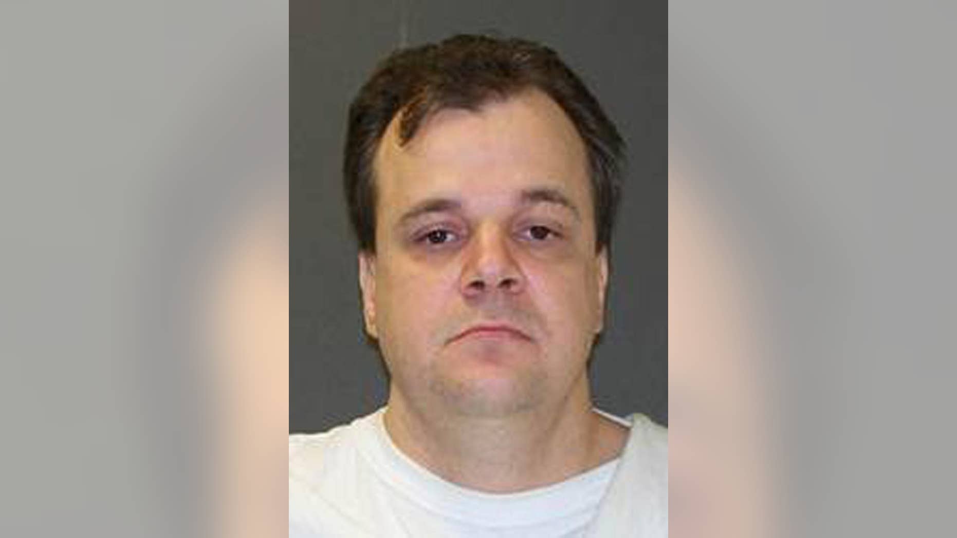 CORRECTS SPELLING OF FIRST NAME TO JEFFERY FROM JEFFREY - This undated photo provided by the Texas Department of Criminal Justice shows death row inmate Jeffery Wood. A Republican lawmaker in Texas says a bipartisan group of legislators will take the highly unusual step of urging the state to halt the execution of Wood, who didn't pull the trigger during a fatal 1996 robbery. Wood is scheduled to die by lethal injection Wednesday. He was convicted under a Texas law that makes a participant in a capital murder crime equally culpable, even though it was Wood's friend who shot a store clerk. (Texas Department of Criminal Justice via AP)
