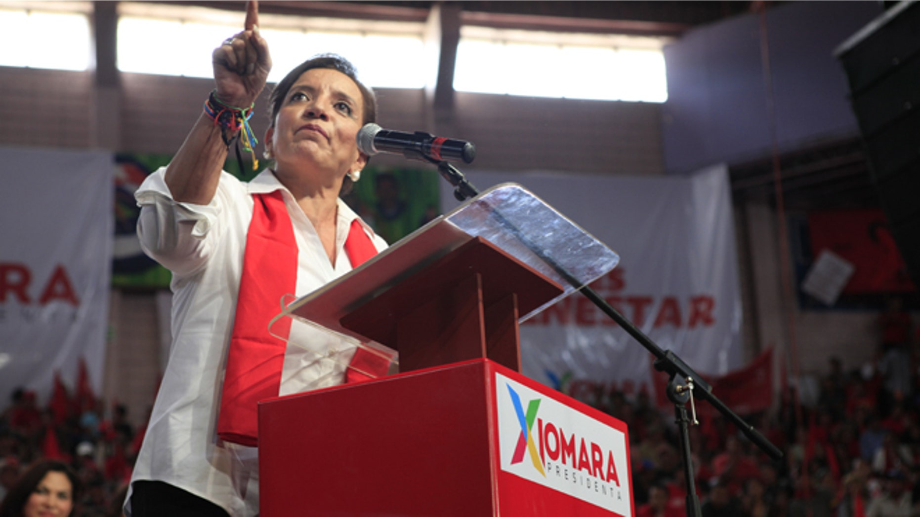Presidential candidate Xiomara Castro in Tegucigalpa, Honduras, Sunday, June 16, 2013.