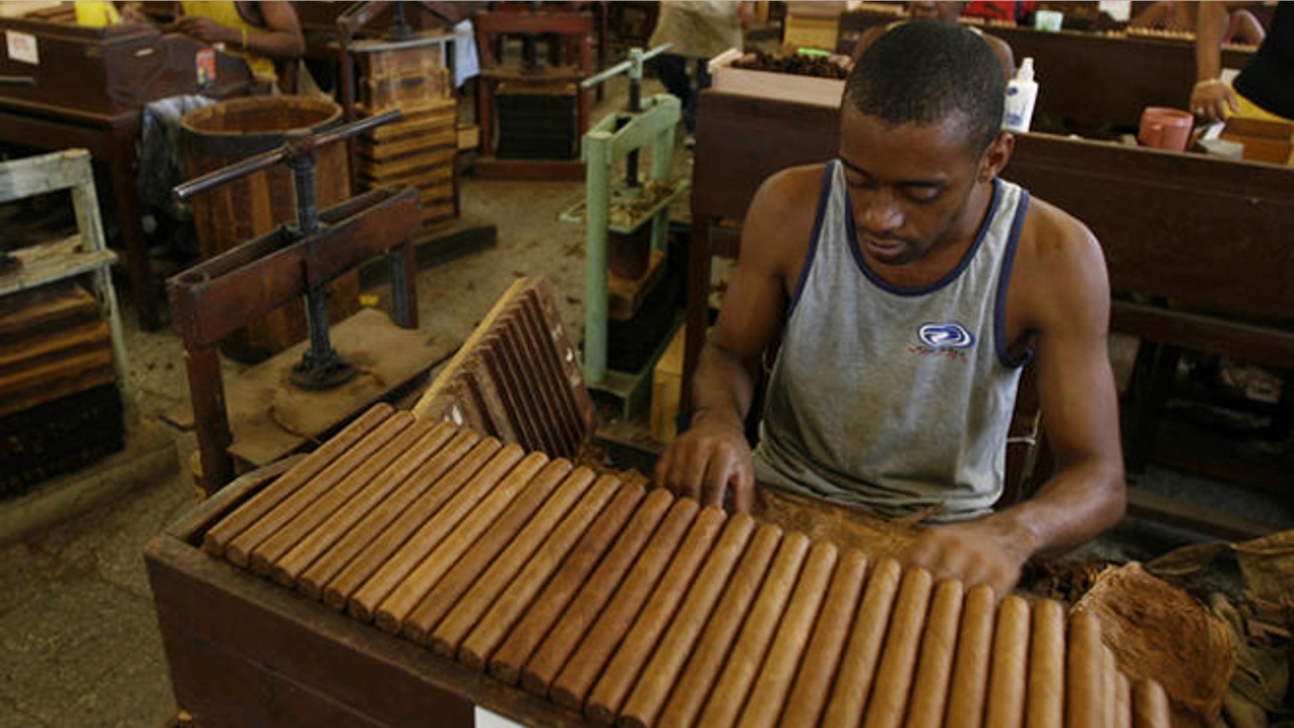 Partagas Cigar Factory in Havana, Cuba.