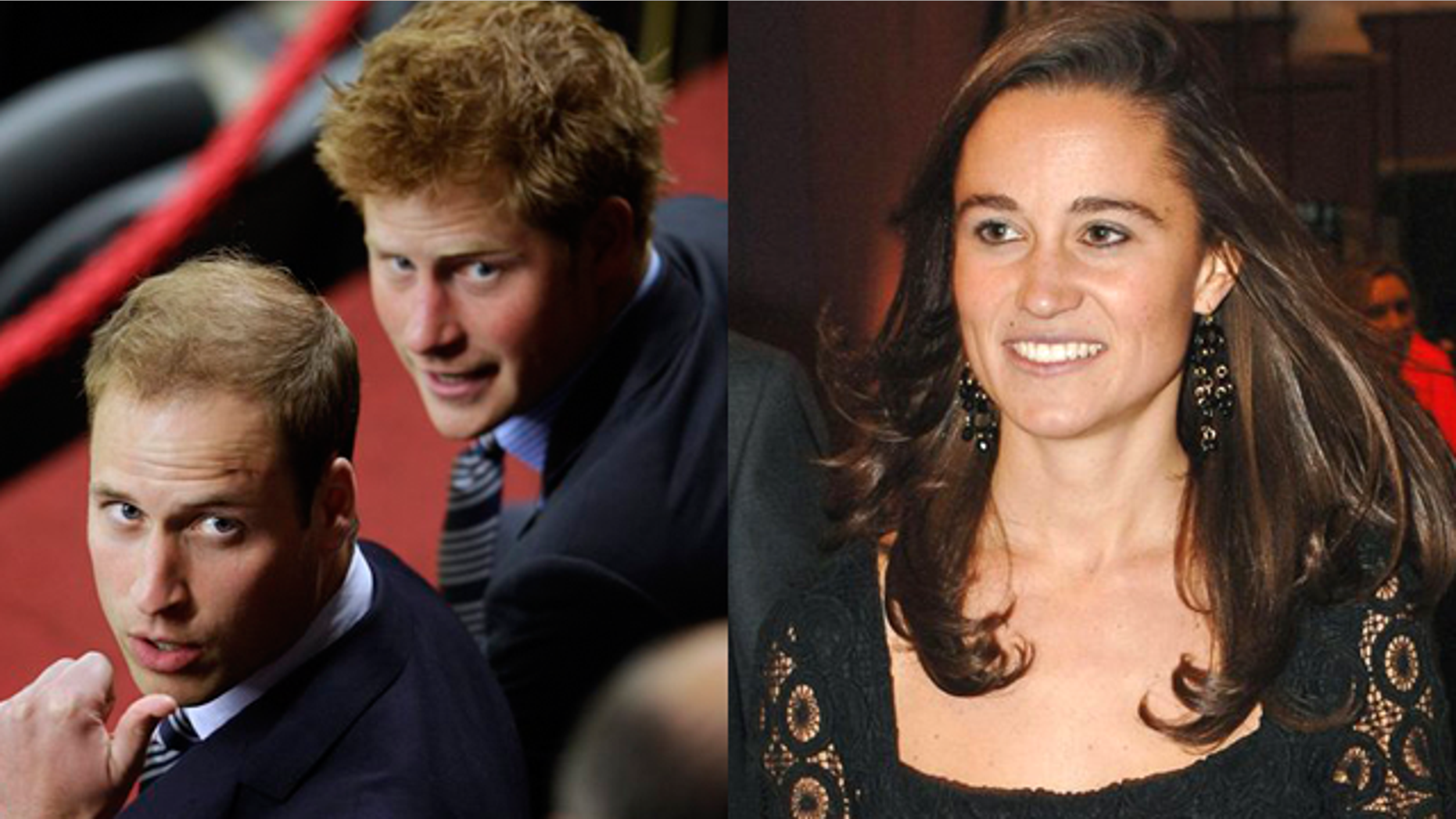 Princes William and Harry, and Pippa Middleton. (AP)