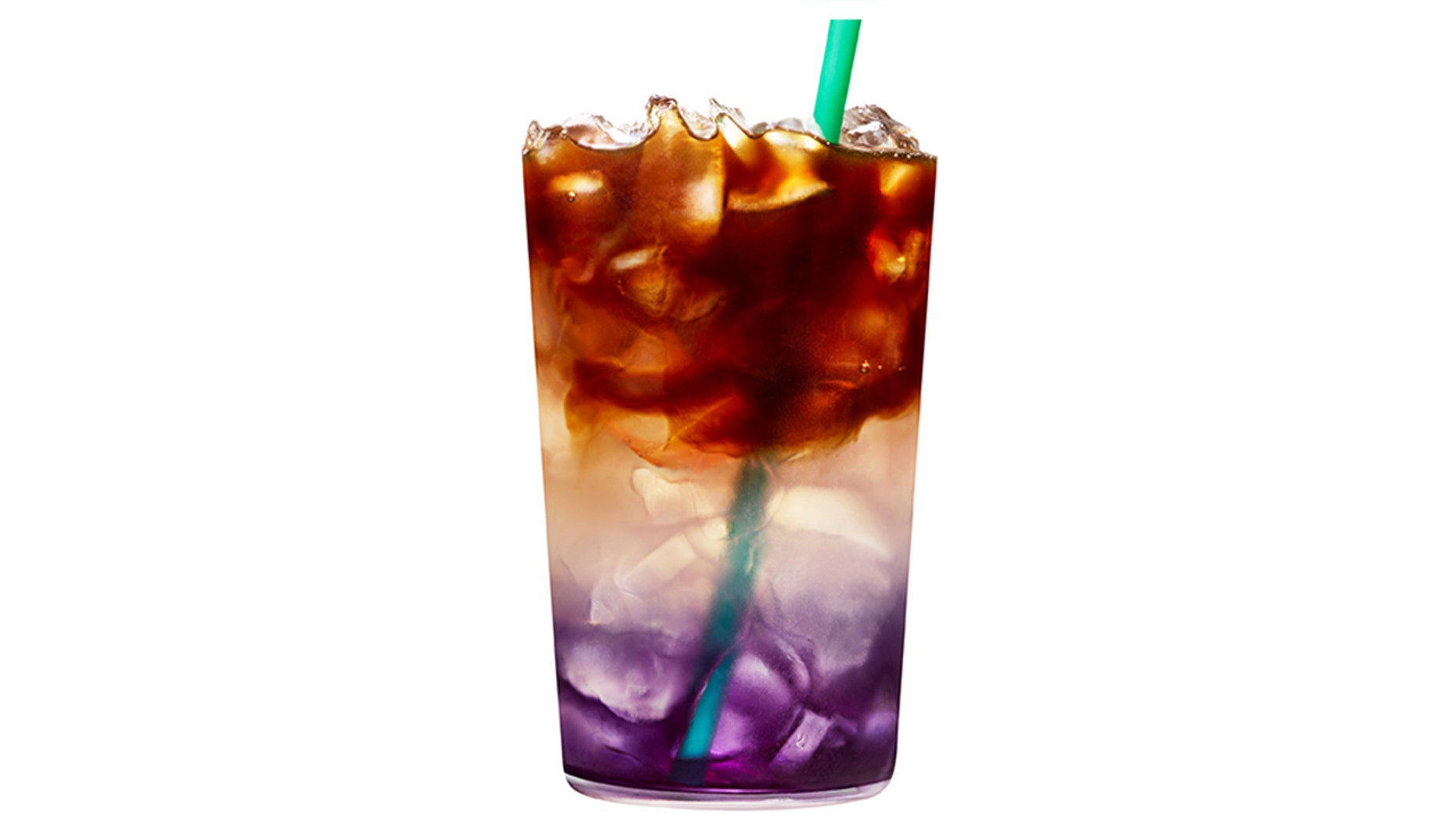 The tricolored drink is avaliable for a limited time only.