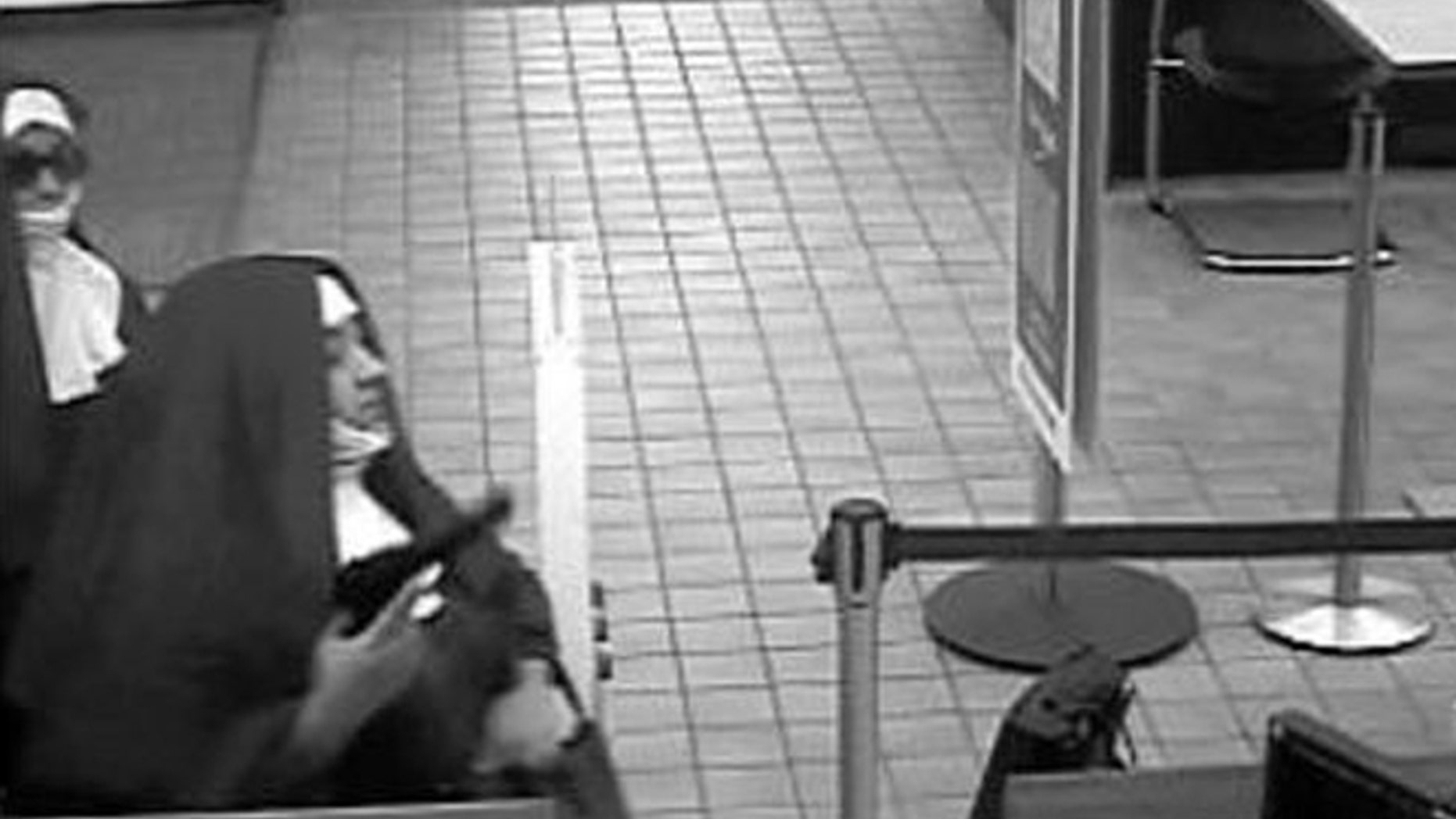 Two woman disguised themselves as nuns while attempting to rob a Pennsylvania bank.