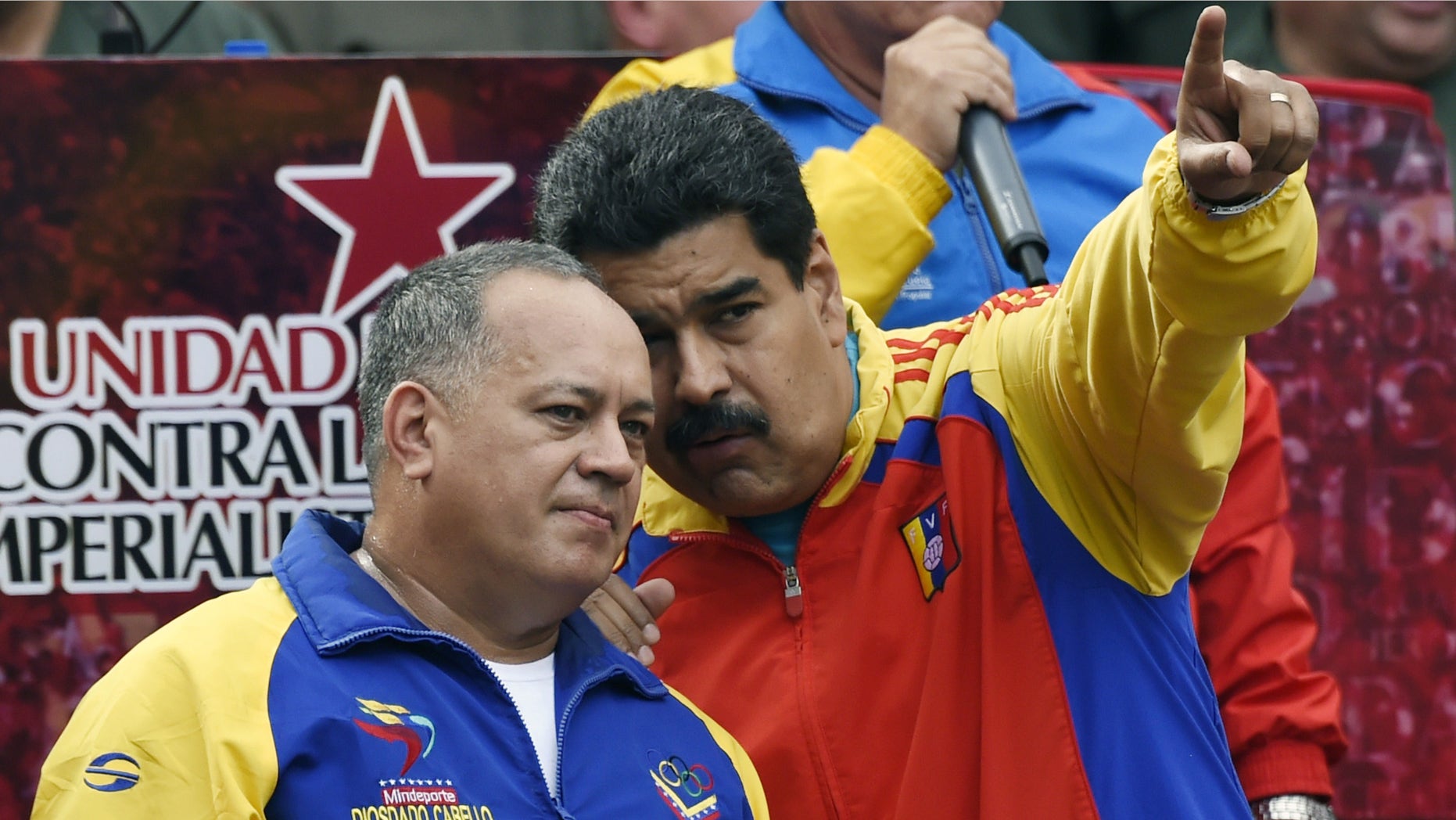 Venezuelan President Nicolas Maduro and Cabello in Caracas on March 15, 2015.