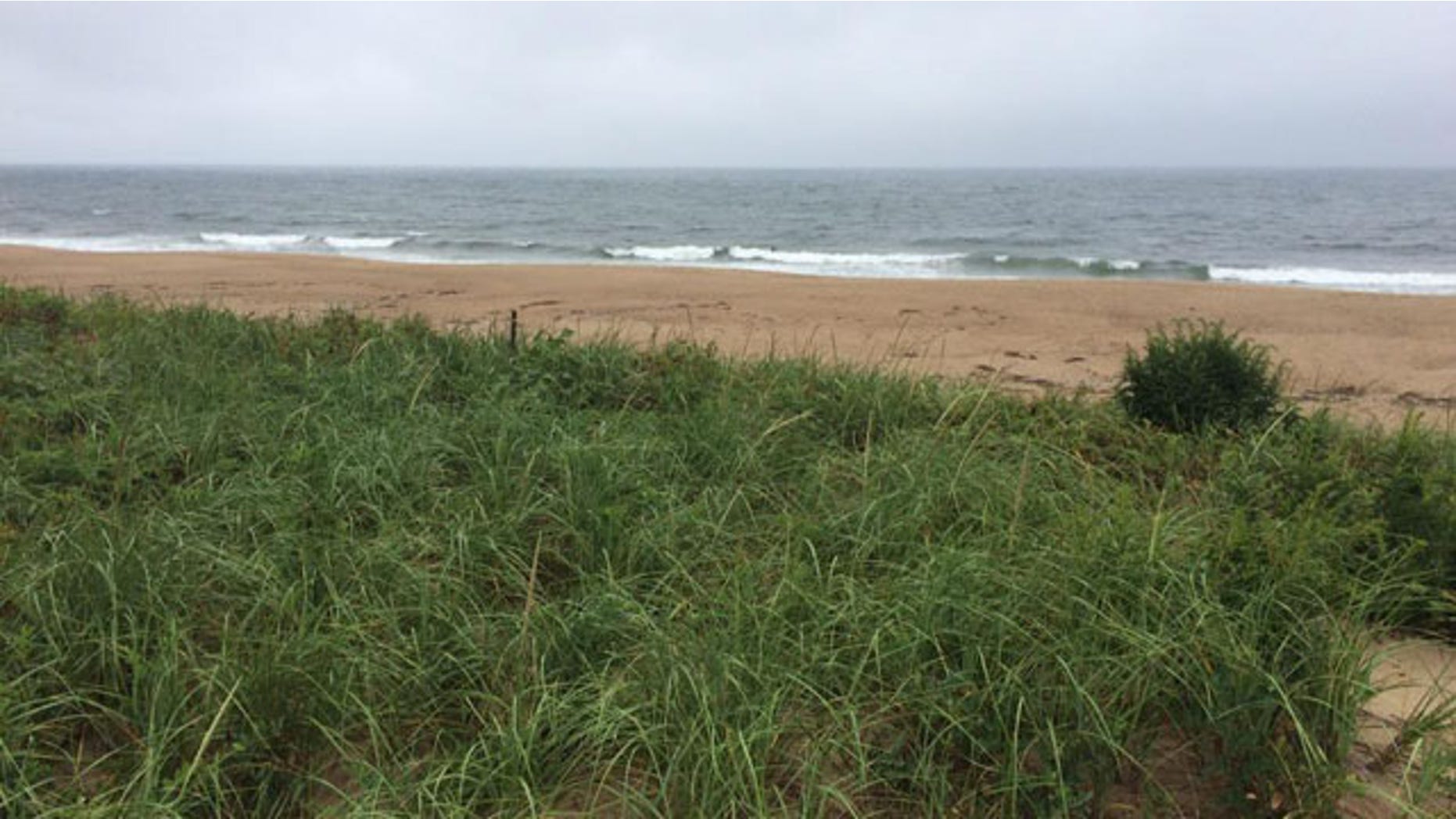 This undated photo shows the beach at Plum Island, Mass., near where a woman's body was discovered Sunday, Aug. 23, 2015: