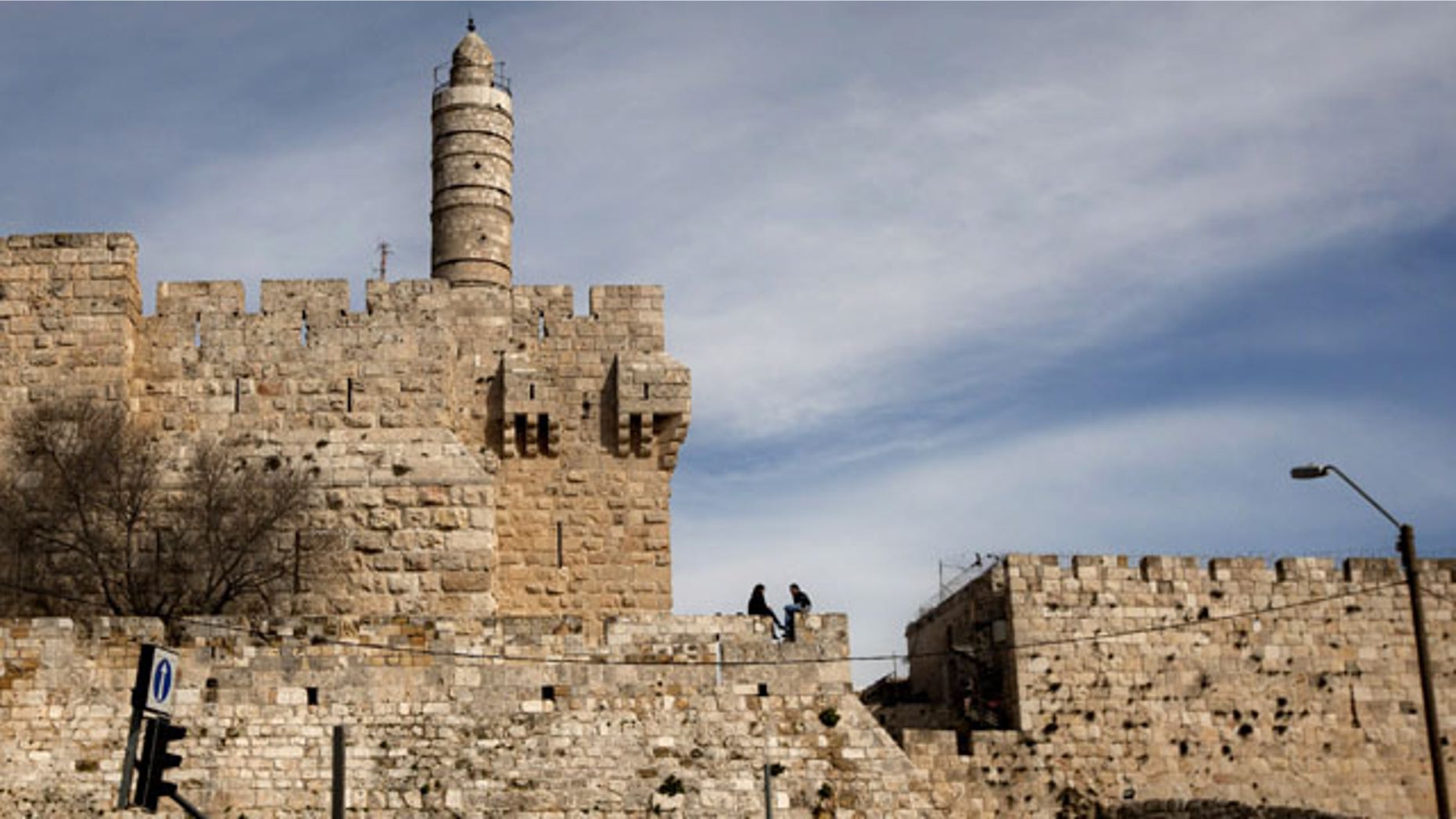 FILE - This March 7, 2012 file photo shows the Tower of David in Jerusalem's old city. Archaeologists say they've uncovered the remains of Herod's Palace, where many Biblical scholars believe Jesus was tried by Pontius Pilate. (AP Photo/Sebastian Scheiner, File)