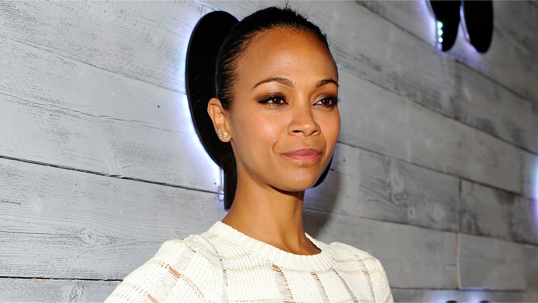 Actress Zoe Saldana on September 24, 2015 in Los Angeles, California.