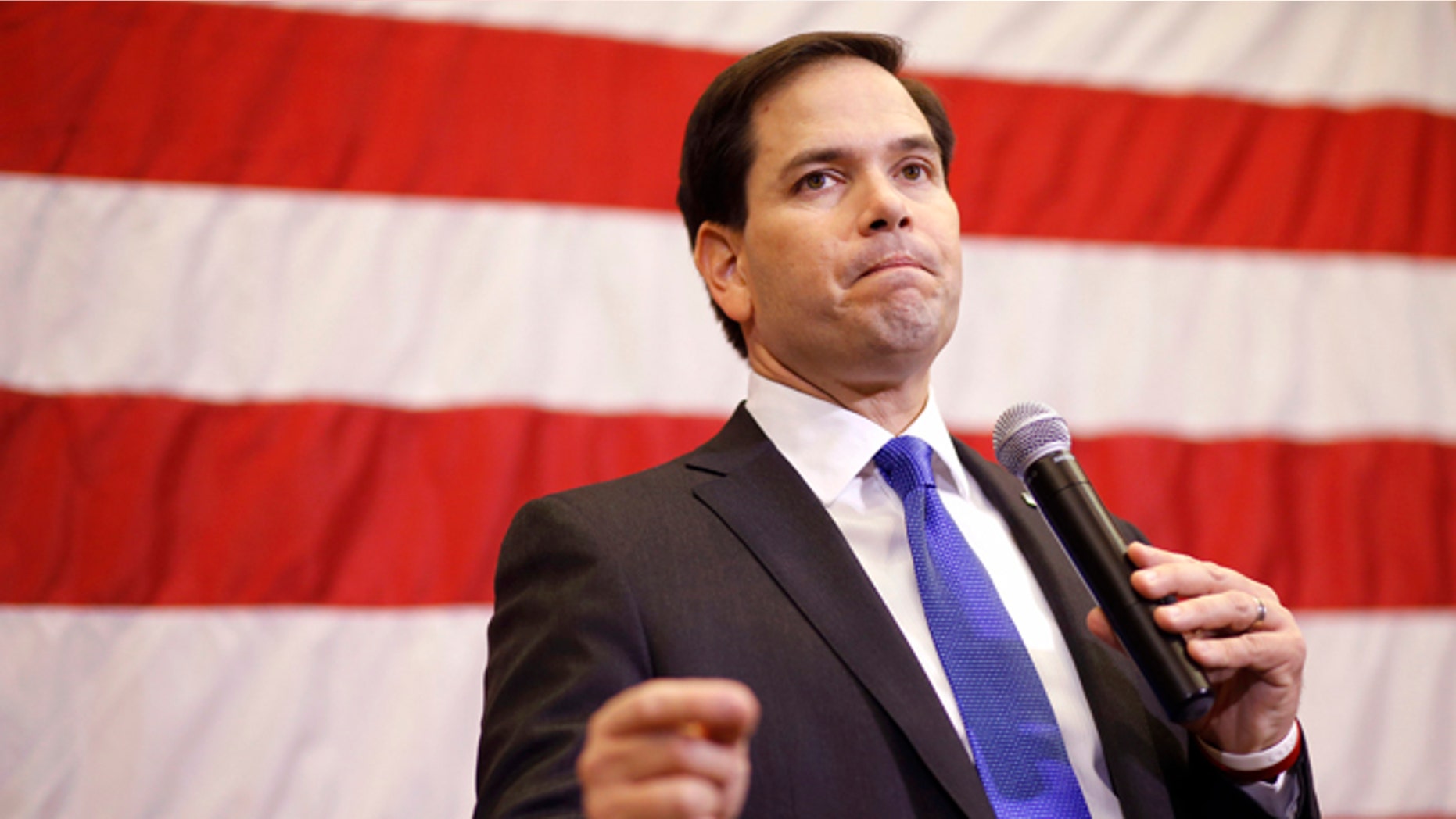 Sen. Marco Rubio, R-Fla. at a town hall in Cedar Rapids, Iowa, Tuesday, Jan. 5, 2016.