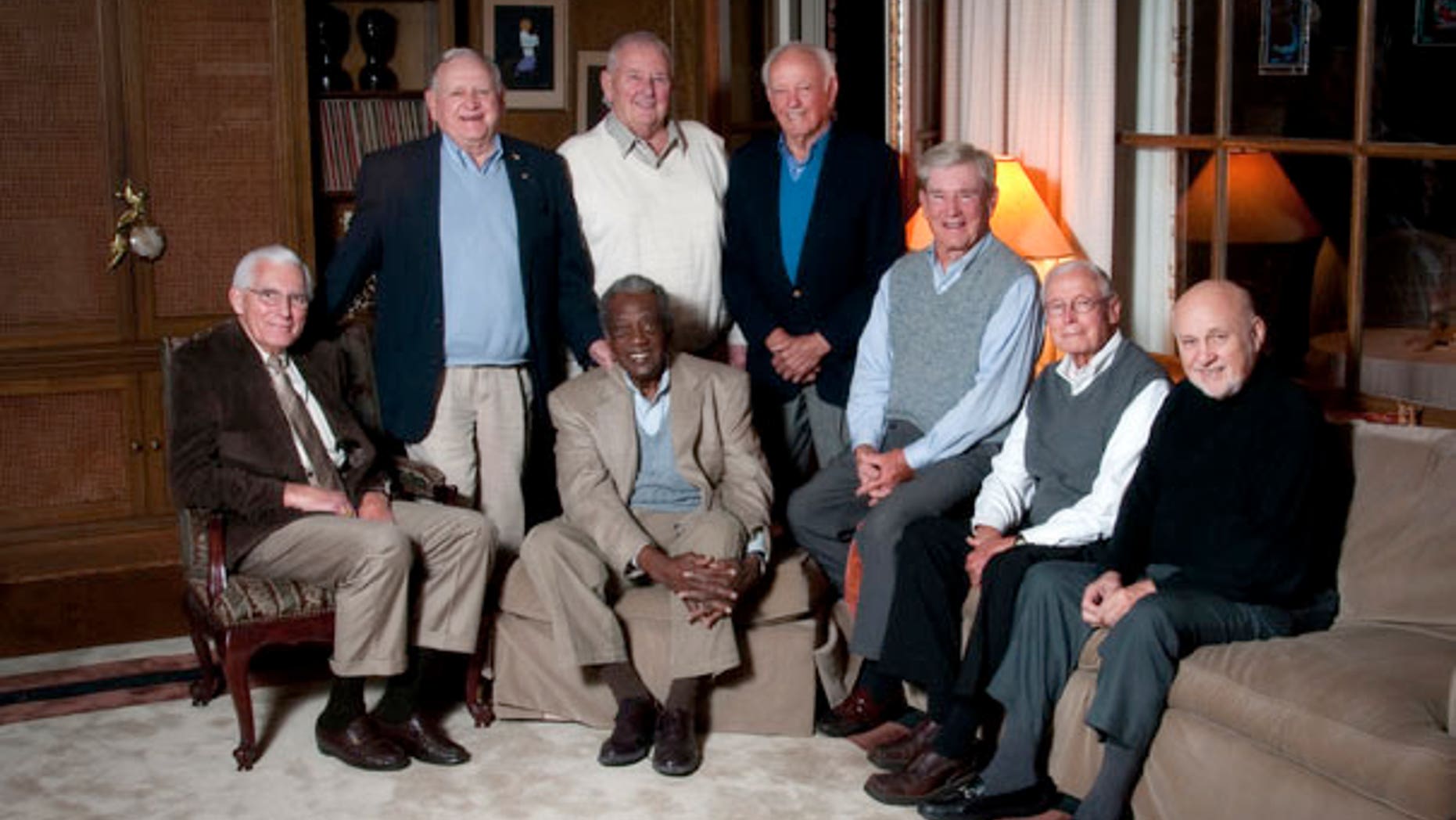 The original Eight Eighties: (back row, from left) John Hood, Fred Hunneke, Guy Skinner; (front row, from left) Bill Whittington, Chester Stocks, Buddy Rich, June Rose, Bob Paul. (Courtesy: Fred Hunneke)
