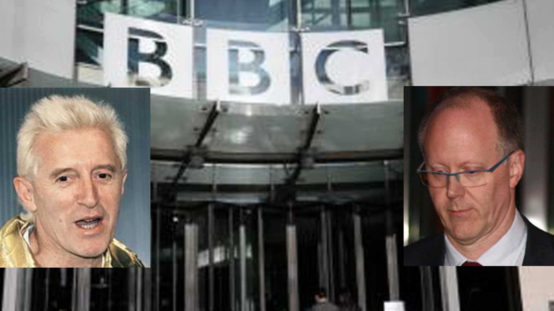 The venerable news organization was rocked by a scandal involving accused pedophile Jimmy Savile (l.), and the recent resignation of CEO George Entwistle, who received a huge severance check after just 54 days on the job. (AP photos)