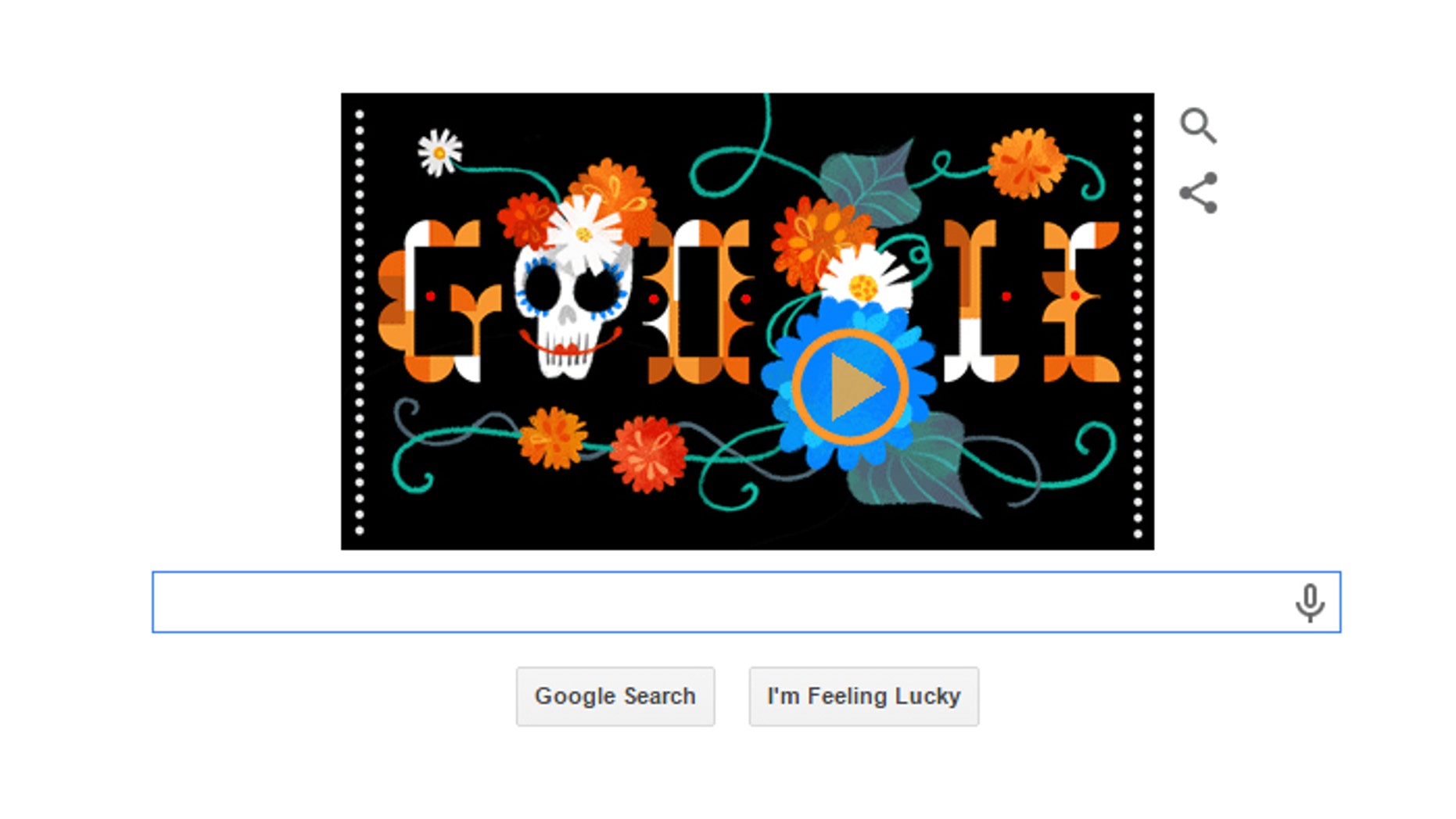 google celebrates mexico s dia de los muertos with doodle fox news