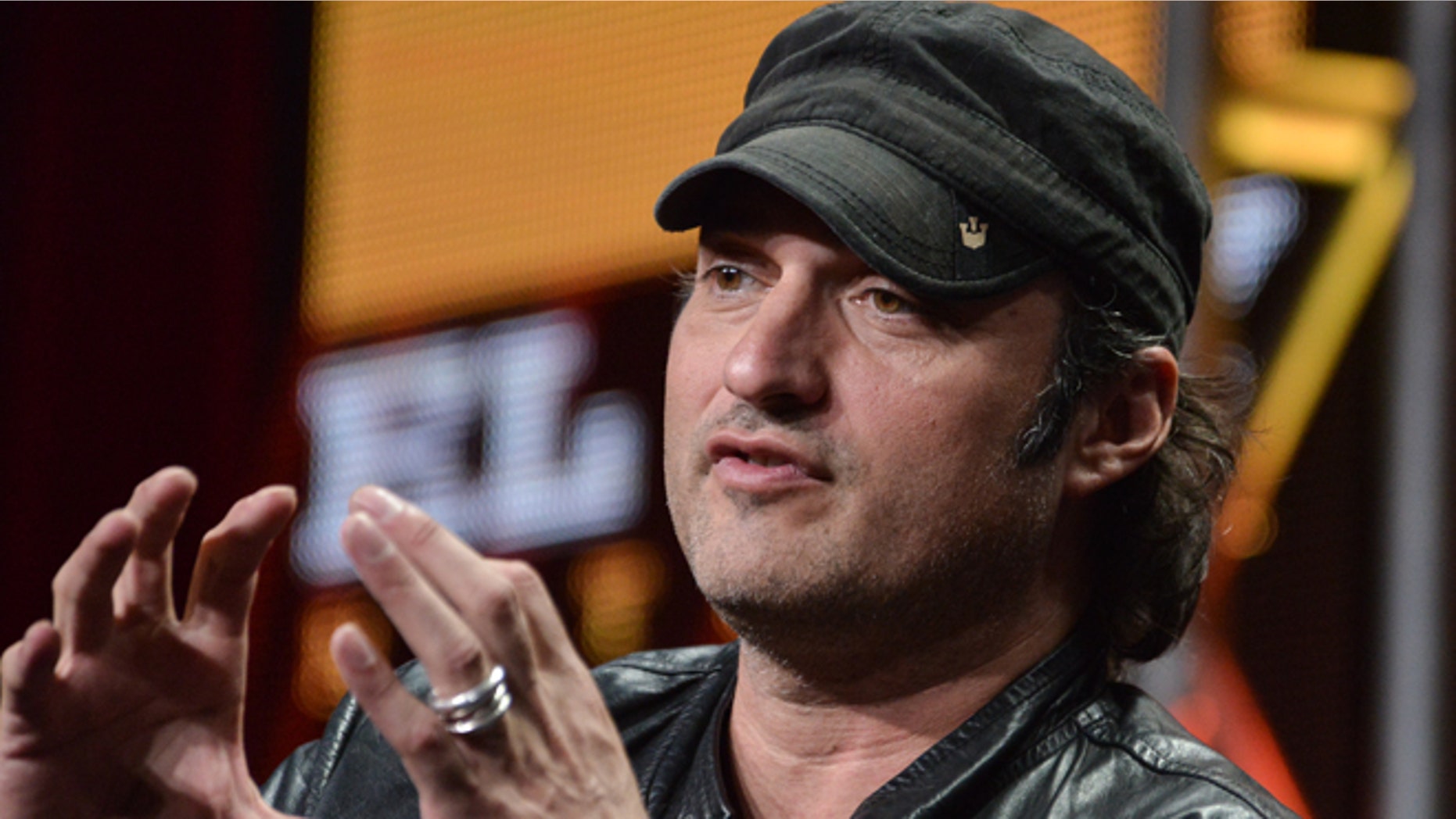 Robert Rodriguez speaks onstage during the "Matodor" segment of the El Rey Network 2014 Summer TCA on Thursday, July 10, 2014, in Beverly Hills, Calif. (Photo by Richard Shotwell/Invision/AP)