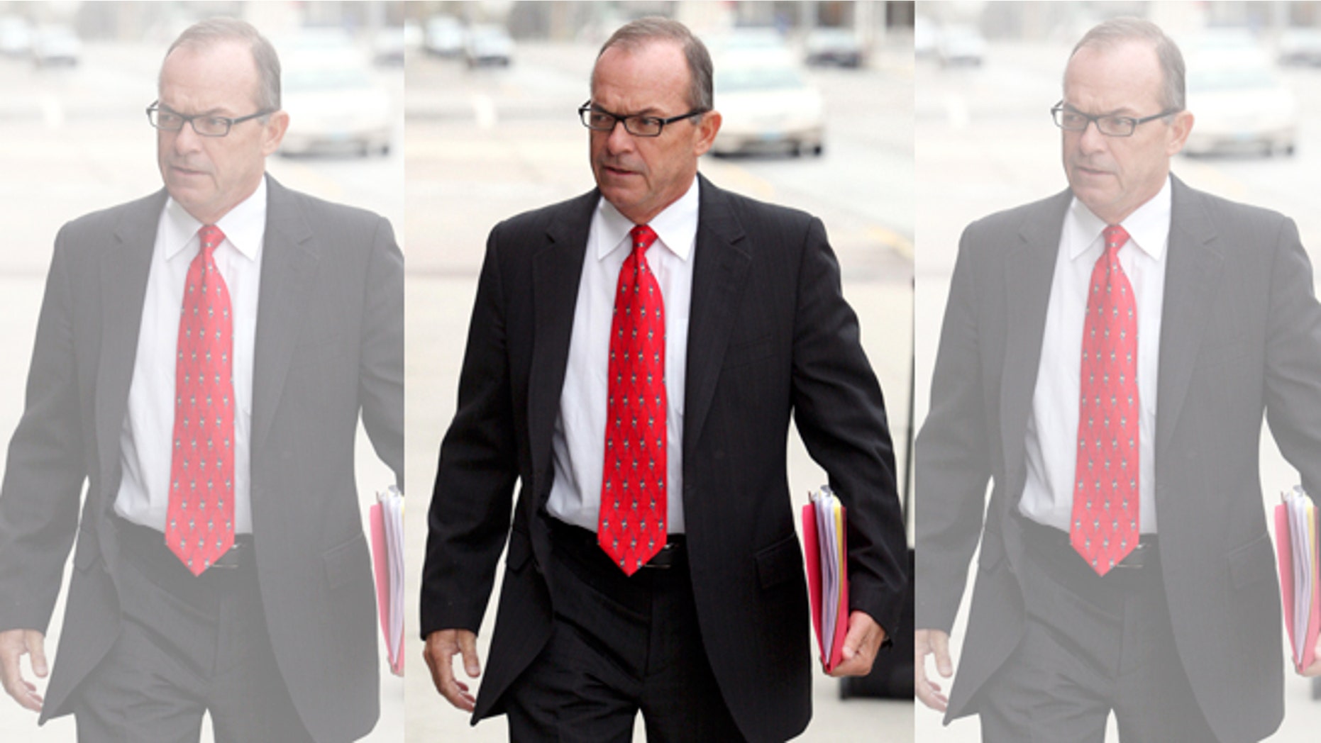 FILE - In this April 29, 2009, file photo, Tim Blixseth arrives at the federal courthouse in Missoula, Mont. Montana revenue officials say the one-time billionaire and Yellowstone Club founder owes almost $74 million in back taxes, penalties and interest, primarily on a $375 million loan to the luxury resort near Big Sky that he diverted for personal use. Department of Revenue officials announced Tuesday, March 24, 2015, that a tax board had sided against the real estate mogul in a series of recent rulings after Blixseth challenged the stateâs tax claims. Blixseth says he will appeal the tax board decisions in state court. (AP Photo/Mike Albans, File)