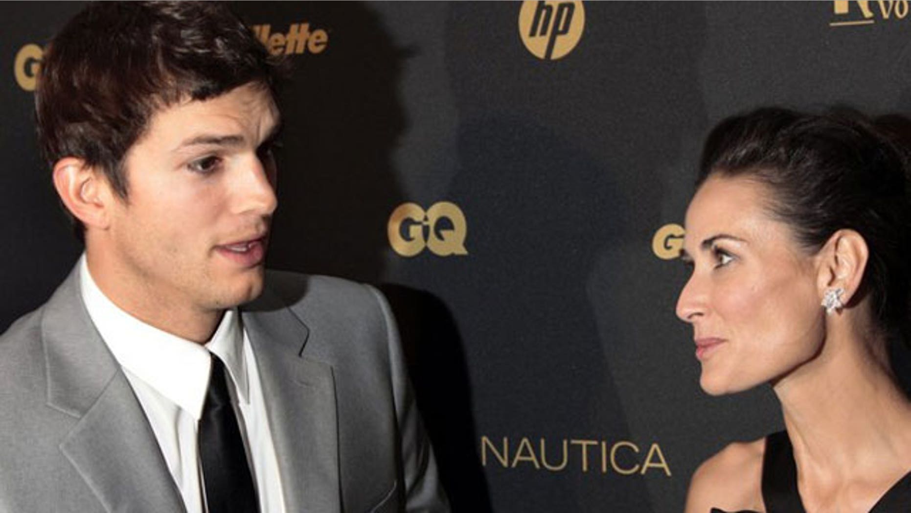 Ashton Kutcher and Demi Moore