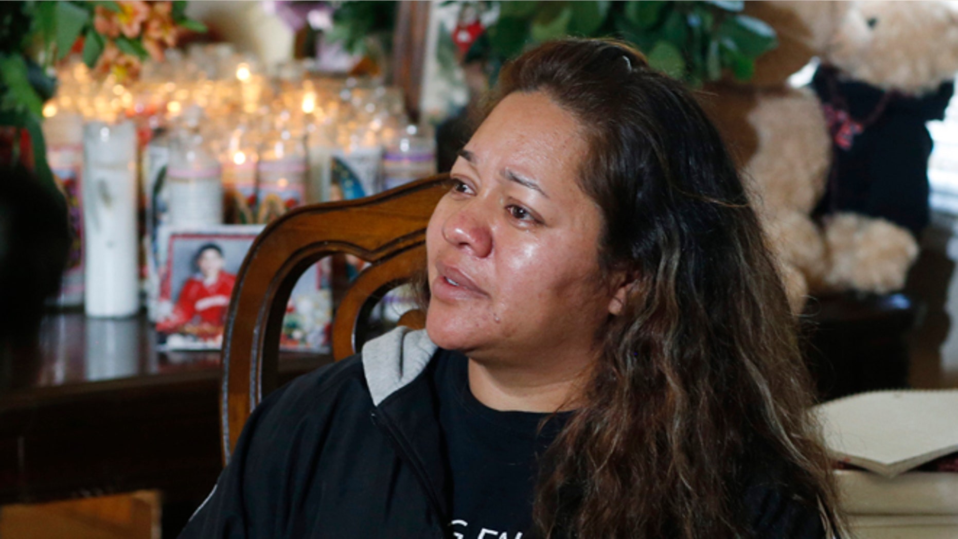 Laura Hernandez, mother of 17-year-old who was killed while driving a stolen vehicle.