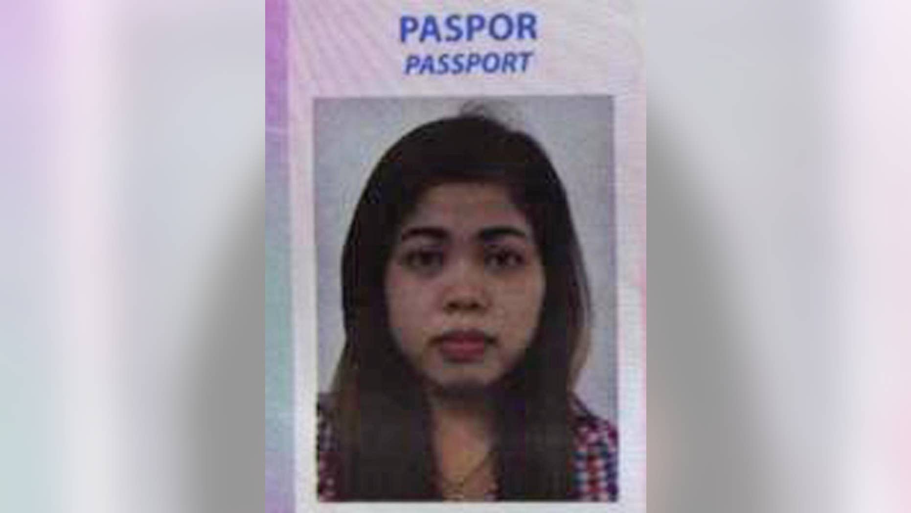 This photo from Indonesian news portal Kumparan obtained on Thursday, Feb. 16, 2017 shows the portrait on the passport of Siti Aisyah, 25, an Indonesian woman suspected to be involved in the killing of the North Korean leader's half brother at Kuala Lumpur Airport on Monday, Feb. 13. Indonesian diplomats in Malaysia have met with the woman and confirmed she is an Indonesian citizen, officials said Thursday. (Kumparan via AP)