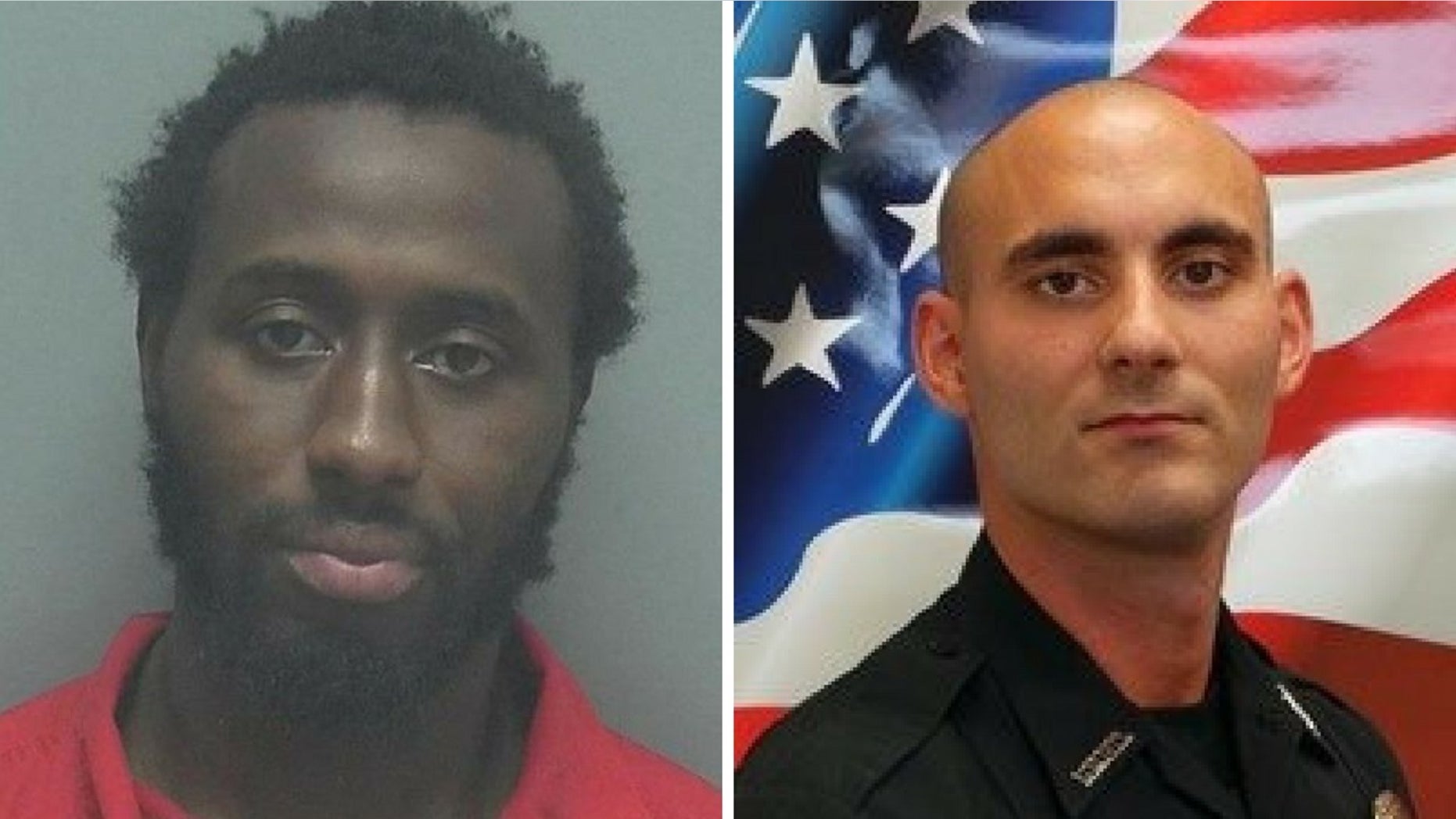 Wisner Desmaret, left, is accused of shooting Officer Adam Jobbers-Miller in the head.