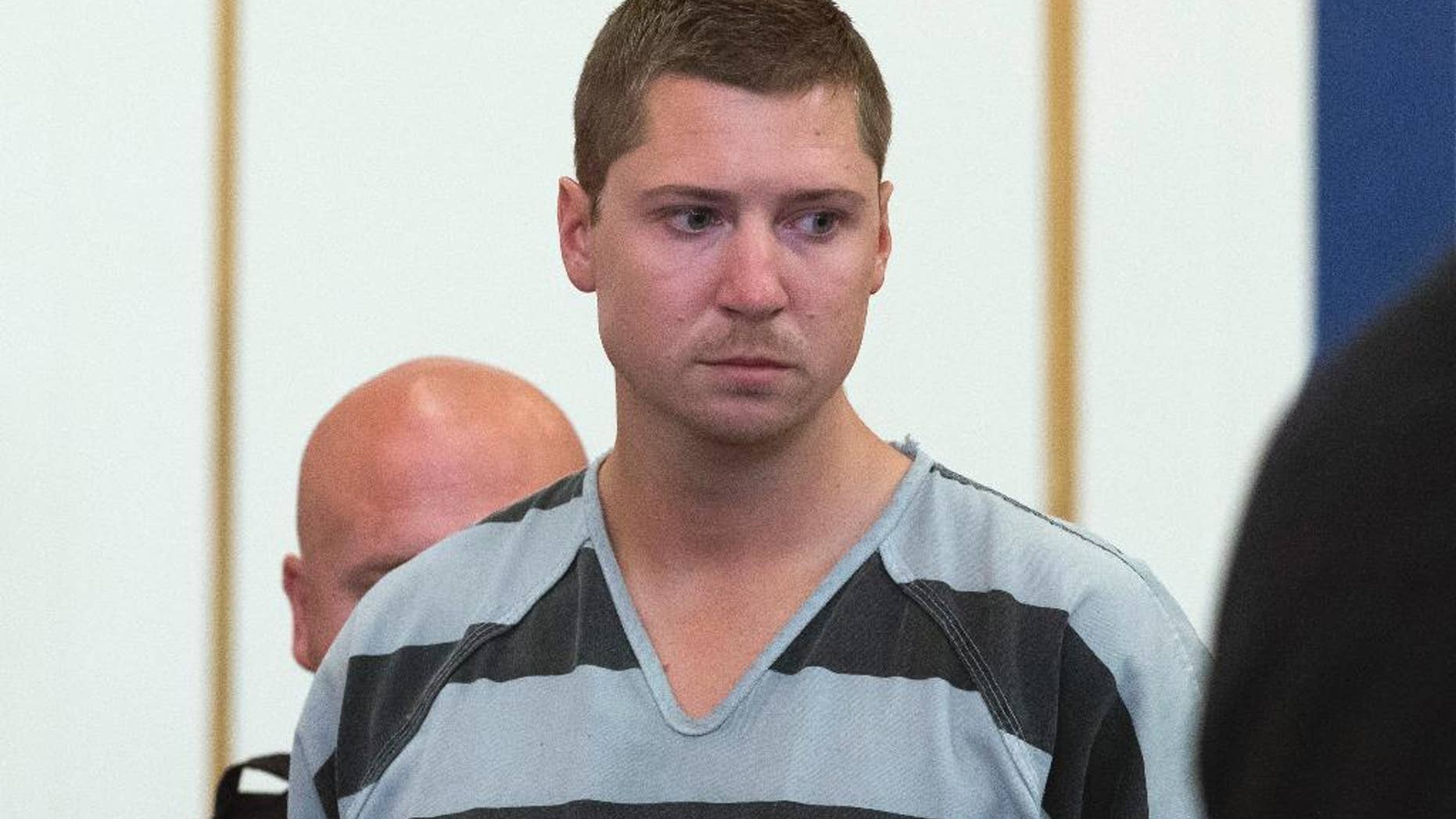 Former University of Cincinnati police officer Ray Tensing appears at arraignment in shooting death of motorist Samuel DuBose, Thursday, July 30, 2015. (AP)