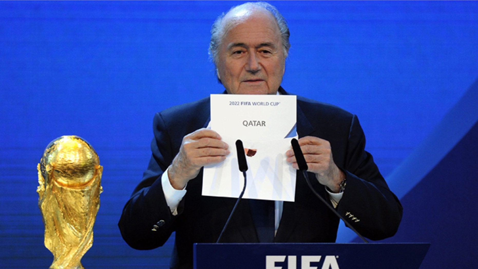 FIFA President Sepp Blatter in a Dec. 2010 file photo.