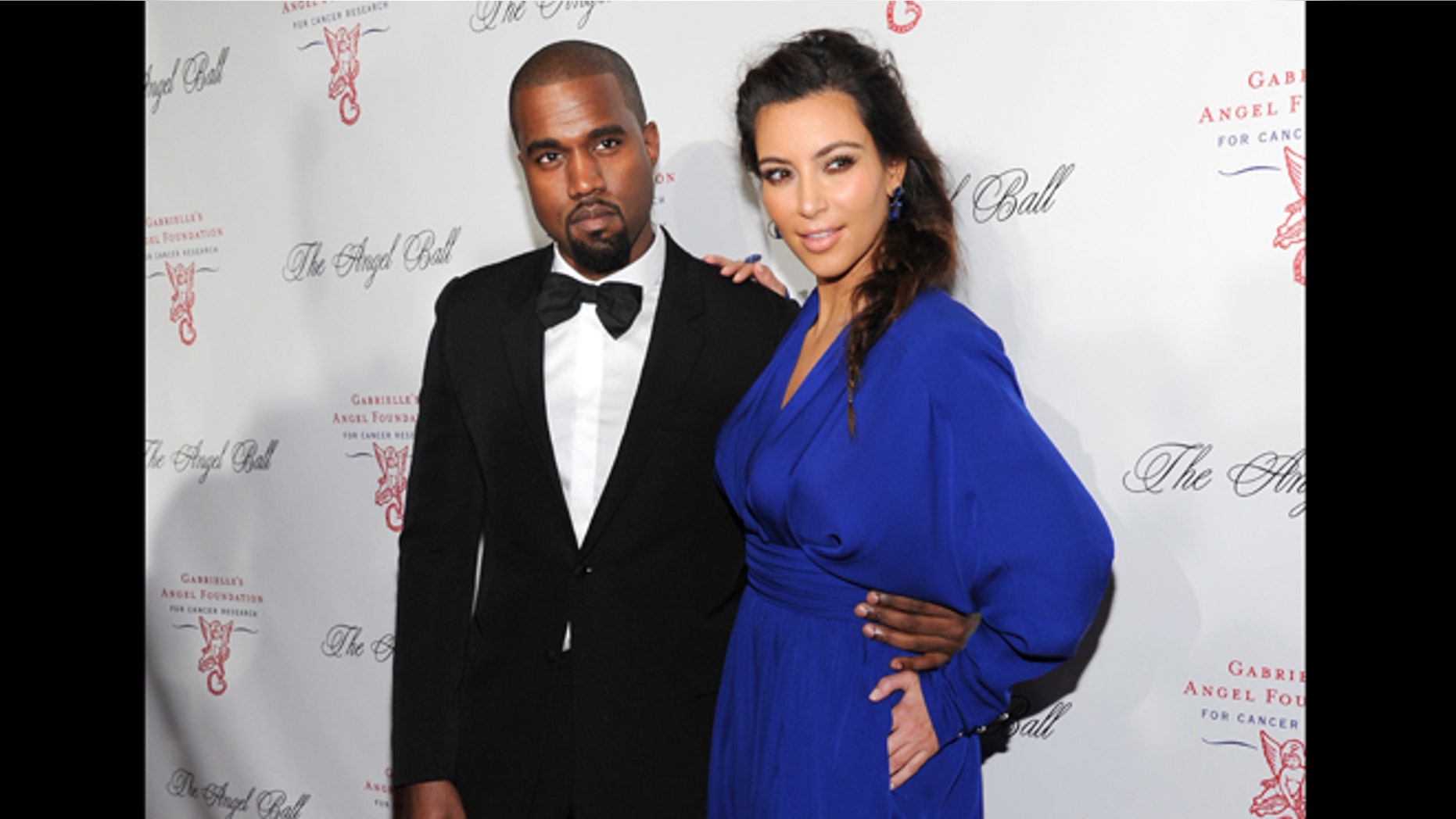 Oct. 22, 2012: In this file photo, Kanye West and Kim Kardashian attend Gabrielle's Angel Foundation 2012 Angel Ball cancer research benefit at Cipriani Wall Street in New York.