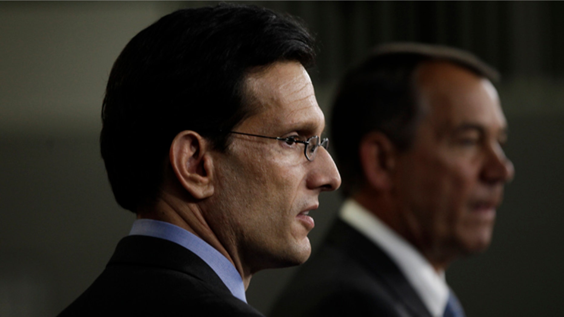 Majority Leader Eric Cantor and House Speaker John Boehner, in a 2011 file photo.
