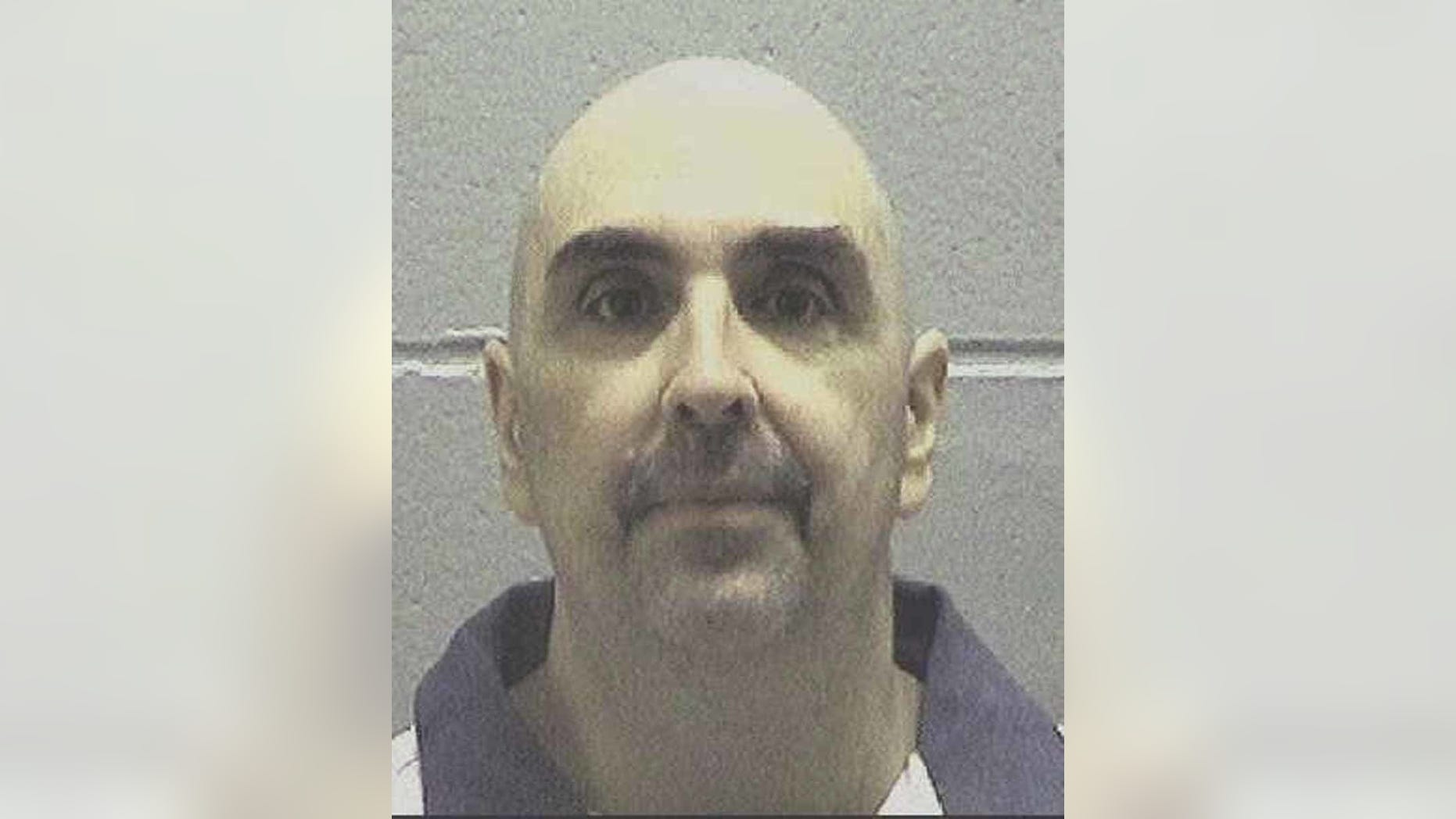 FILE - In this undated photo made available by the Georgia Department of Corrections, shows Steven Frederick Spears. Spears is scheduled to be executed on Wednesday, Nov. 16, 2016. He has refused efforts to spare his life. Spears was convicted of murder in the August 2001 death of Sherri Holland at her home in Dahlonega, GA. (Georgia Department of Corrections via AP)