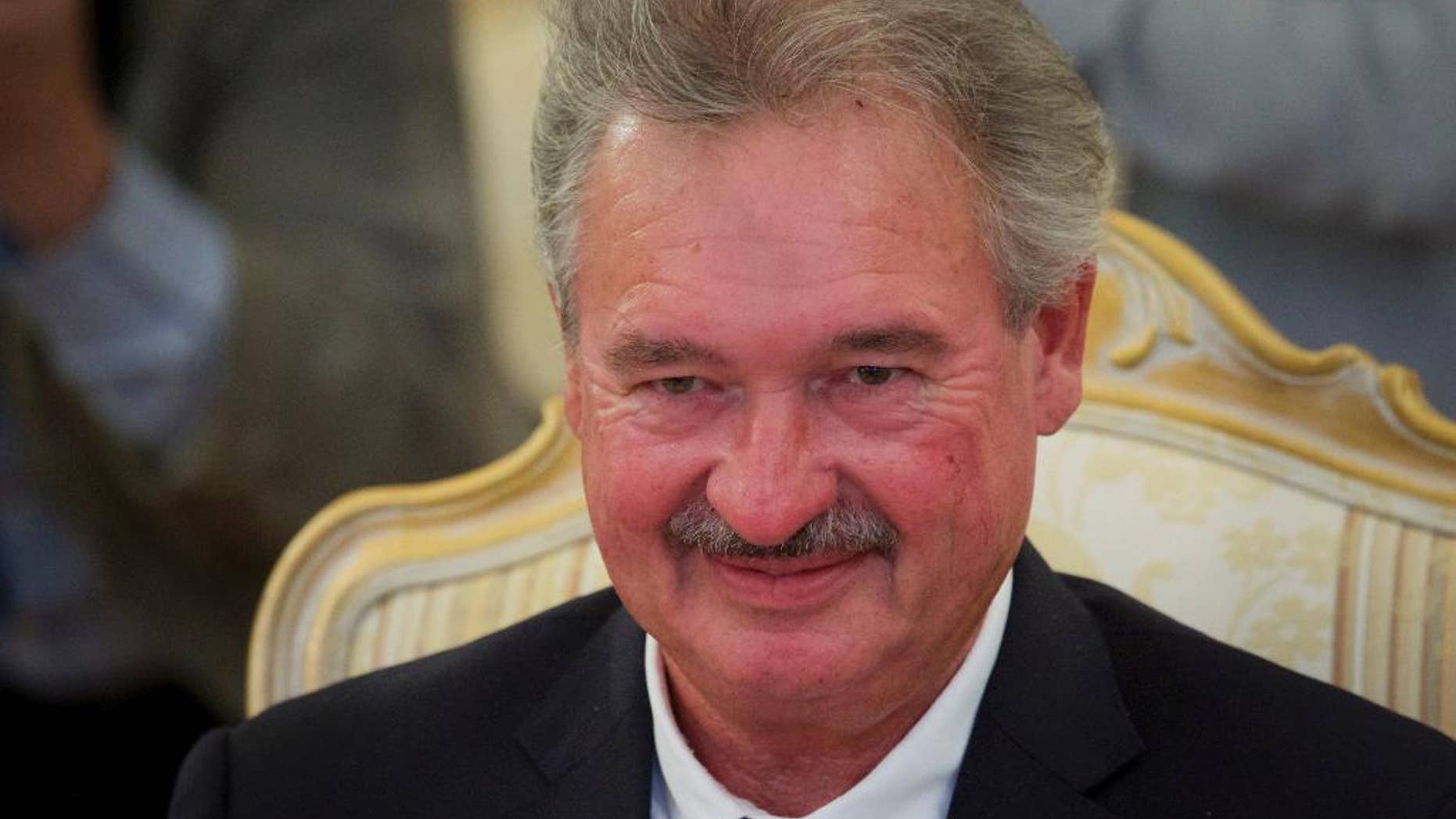 Luxembourg Foreign Minister Jean Asselborn smiles during talks with his Russian counterpart Sergey Lavrov in Moscow, Russia, on Tuesday, Sept. 13, 2016. (AP Photo/Ivan Sekretarev)