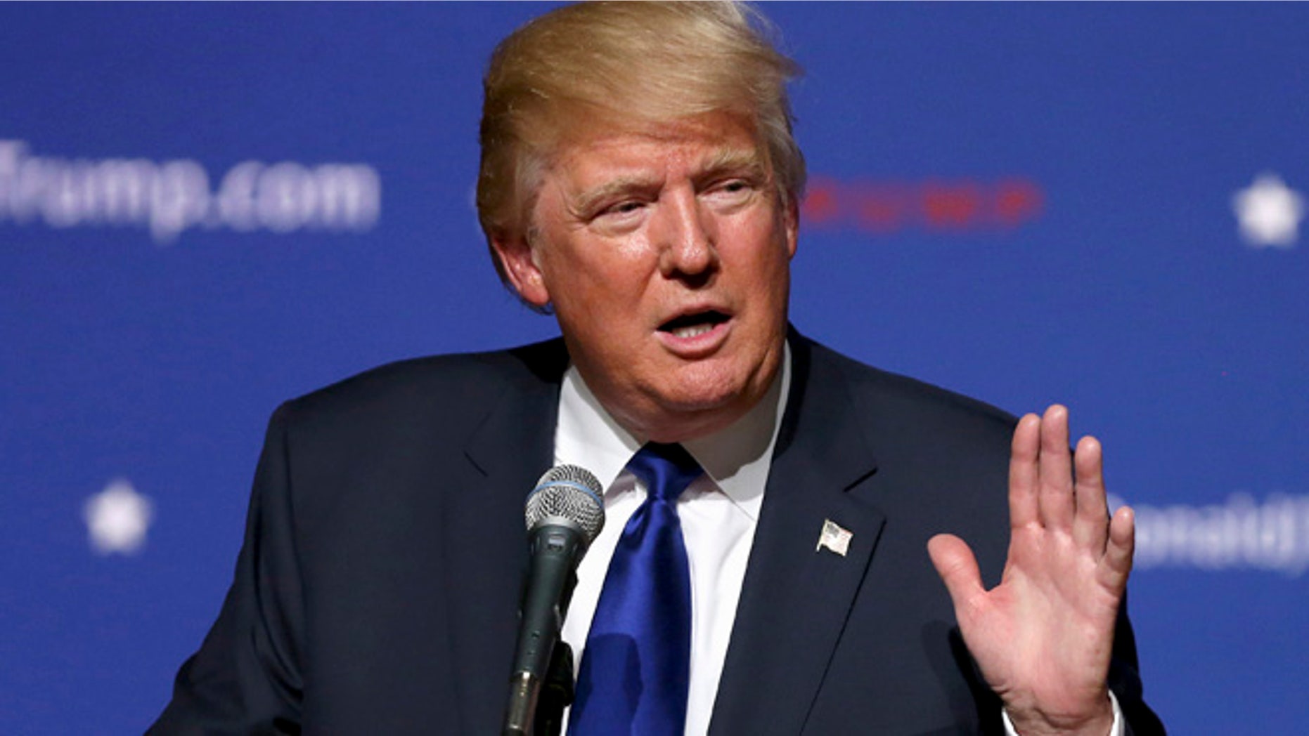 Aug. 19, 2015: Republican presidential candidate Donald Trump speaks in Derry, N.H.
