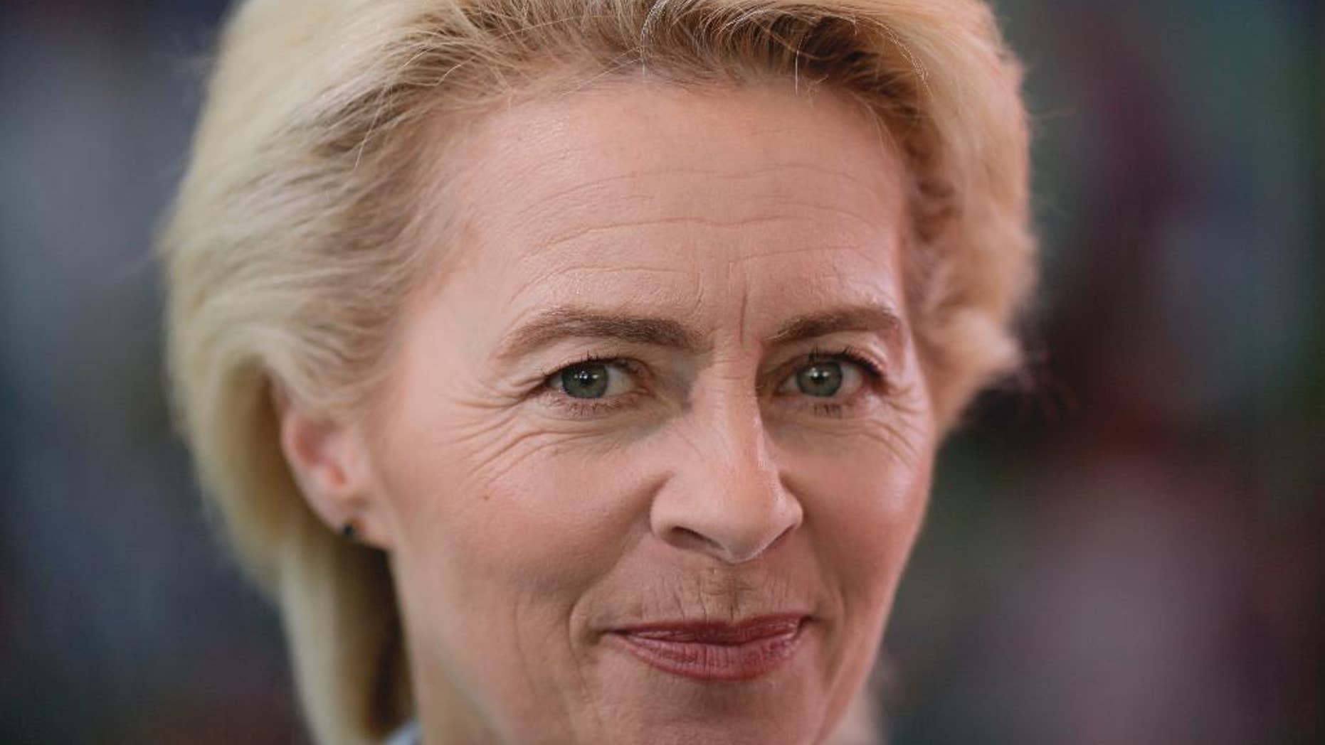 FILE - In this June 8, 2016 file photo German Defense Minister Ursula von der Leyen arrives for the cabinet meeting of the German government at the chancellery in Berlin. Von der Leyen wants to visit a Turkish base where German troops are stationed _ an announcement that comes days after a German deputy defense minister and lawmakers were denied a visit there by Turkey. (AP Photo/Markus Schreiber, file)