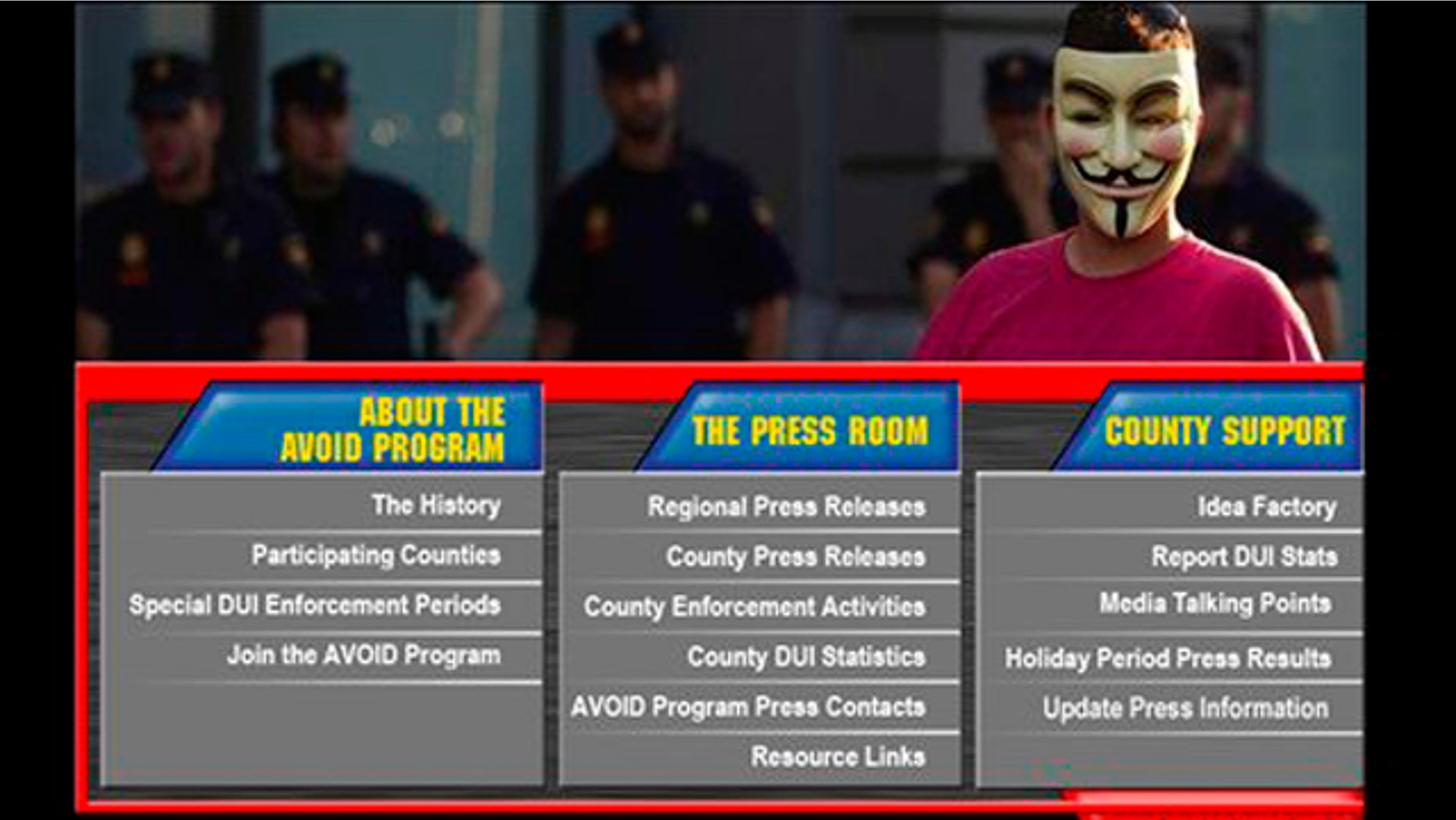 Hacker group Anonymous's latest target was the San Francisco BART website.